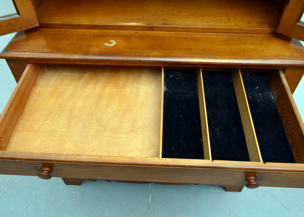 Colonial Style Maple Cupboard by New England Furniture