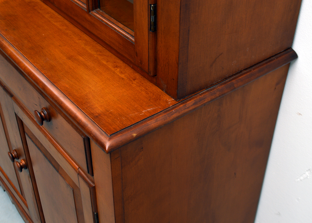 Colonial Style Maple Cupboard by New England Furniture