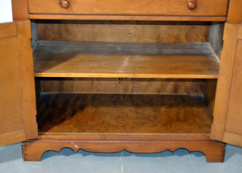 Colonial Style Maple Cupboard by New England Furniture