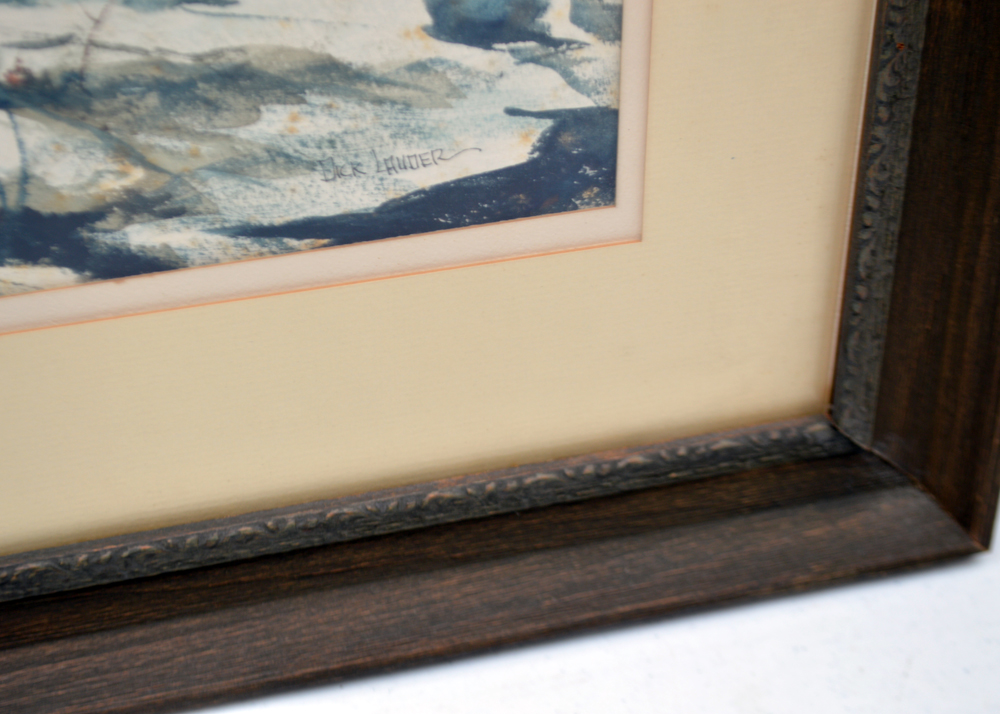 Dick Lauder Watercolor Painting of Deer