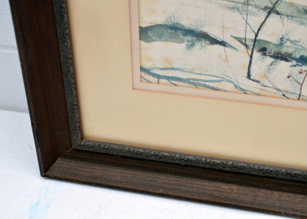 Dick Lauder Watercolor Painting of Deer