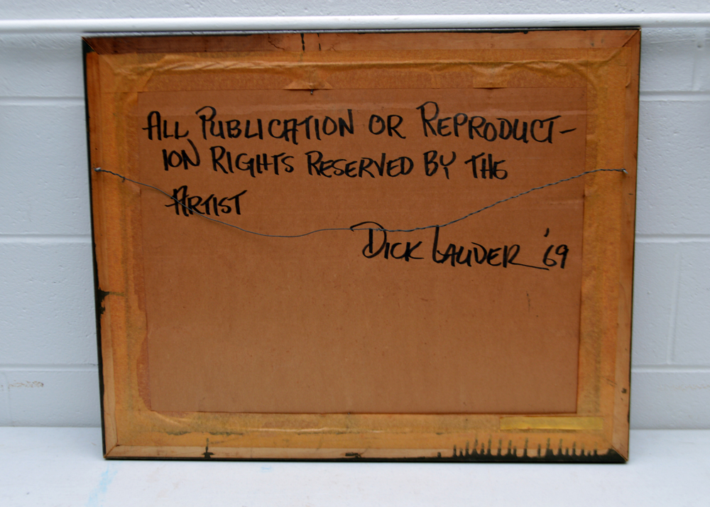 Dick Lauder Watercolor Painting of Deer