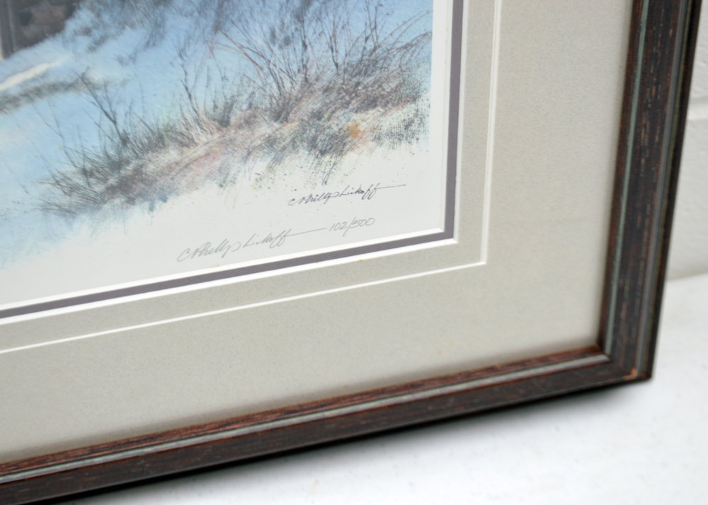 C. Phillip Linoff Limited Edition Offset Lithograph of a Rural Scene