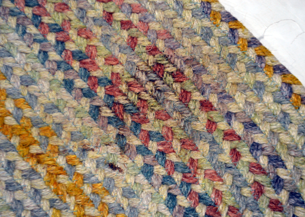 Three Oval Braided Wool Area Rugs