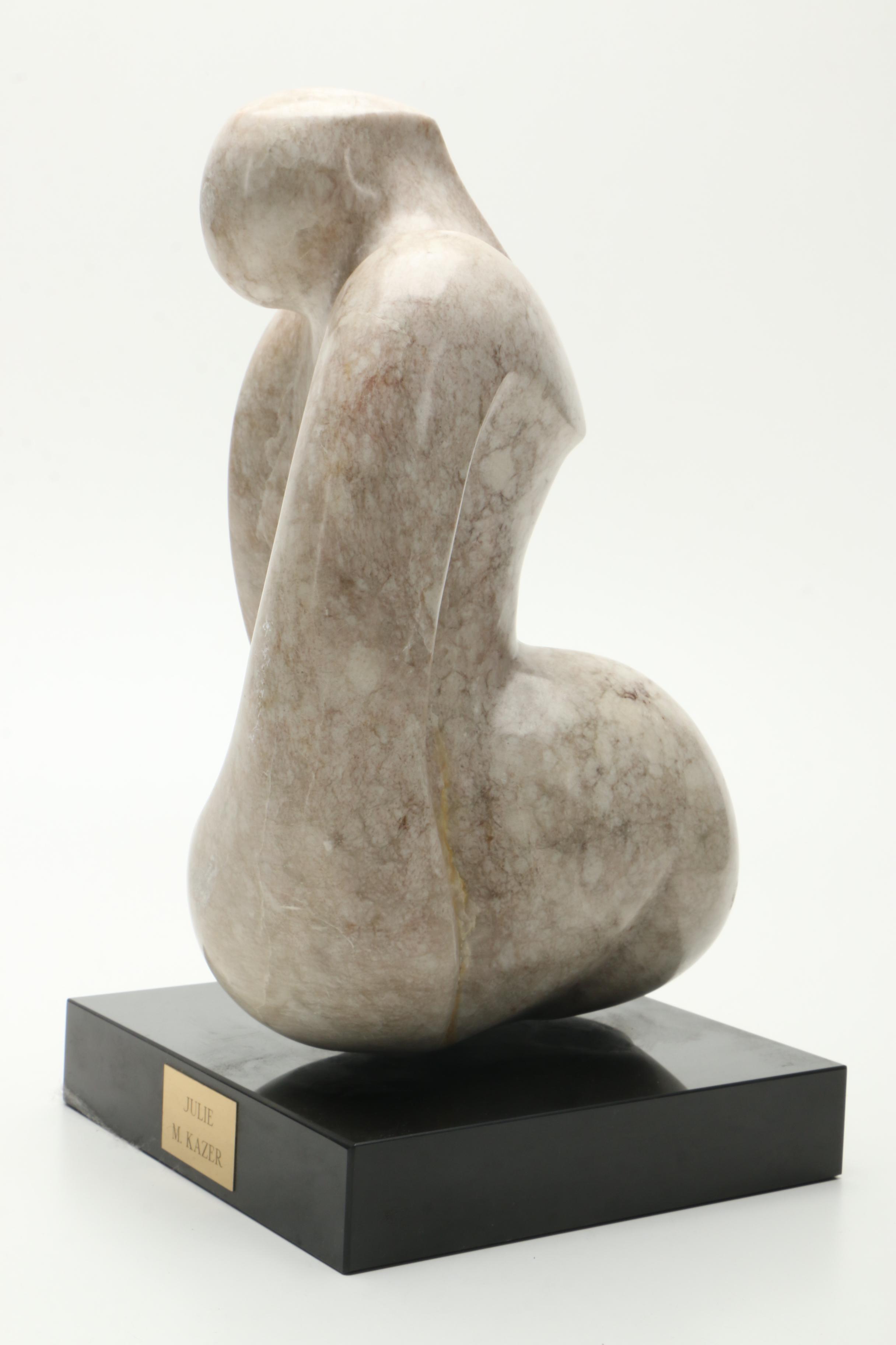 M. Kazer Marble Sculpture "Julie"