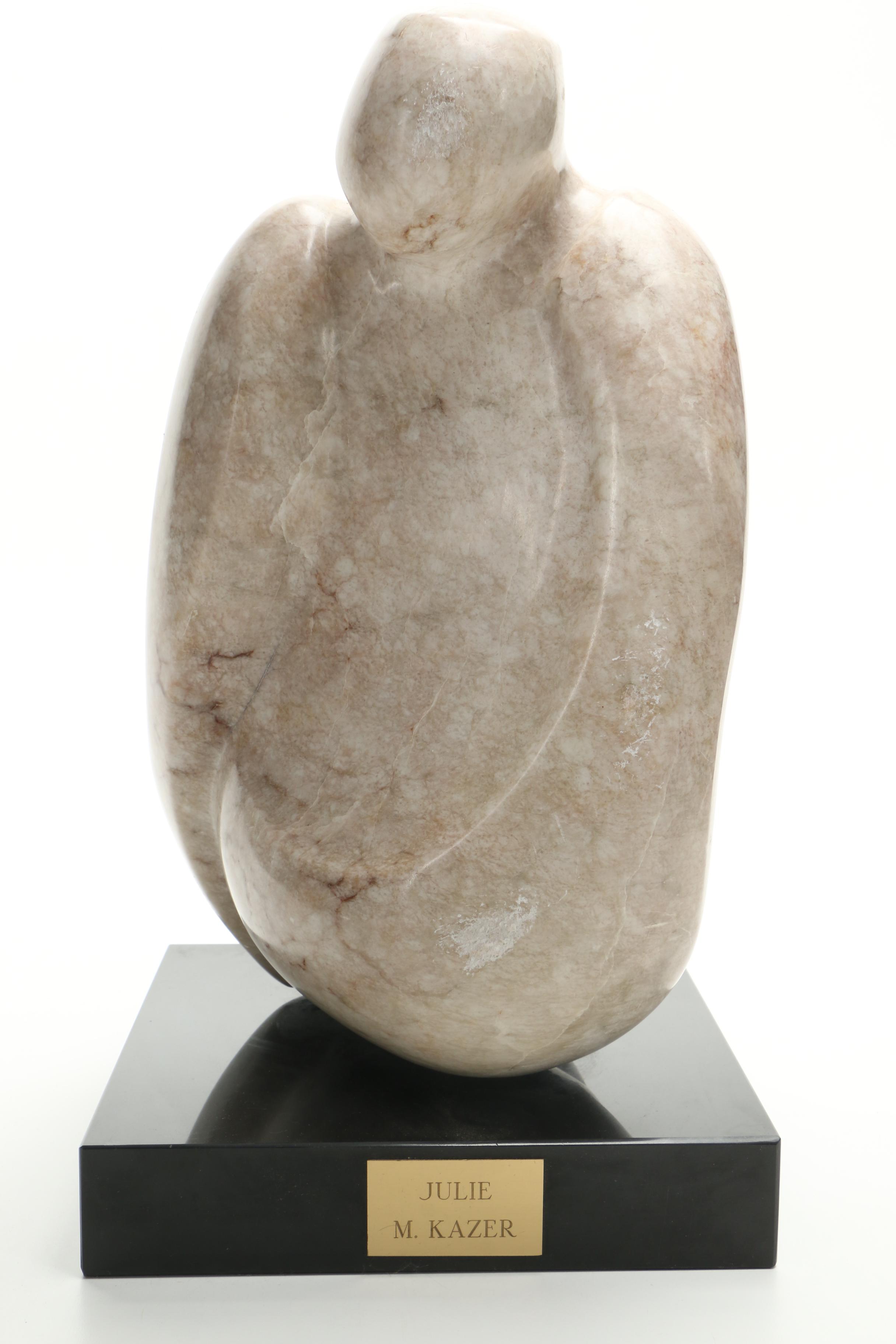 M. Kazer Marble Sculpture "Julie"