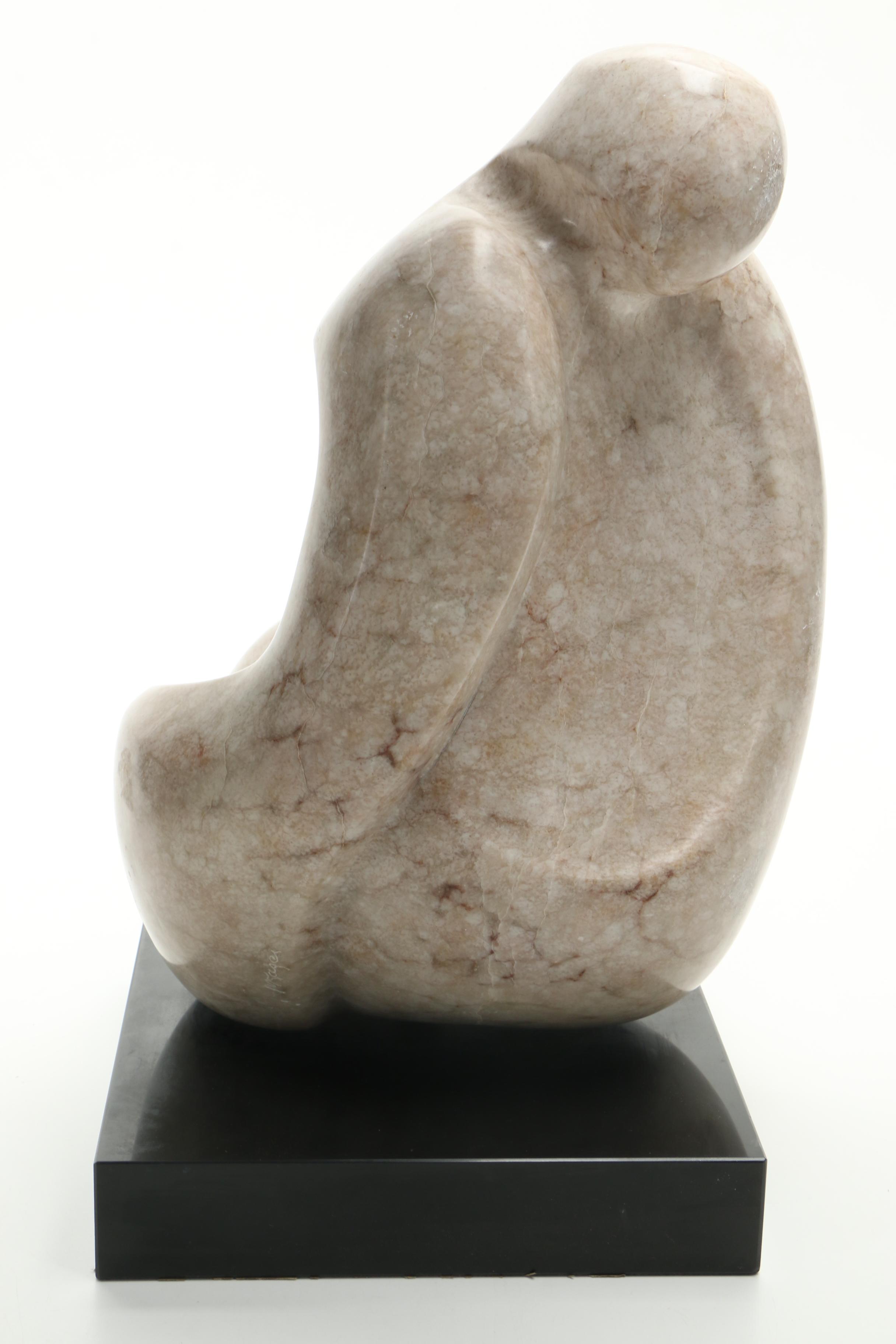 M. Kazer Marble Sculpture "Julie"