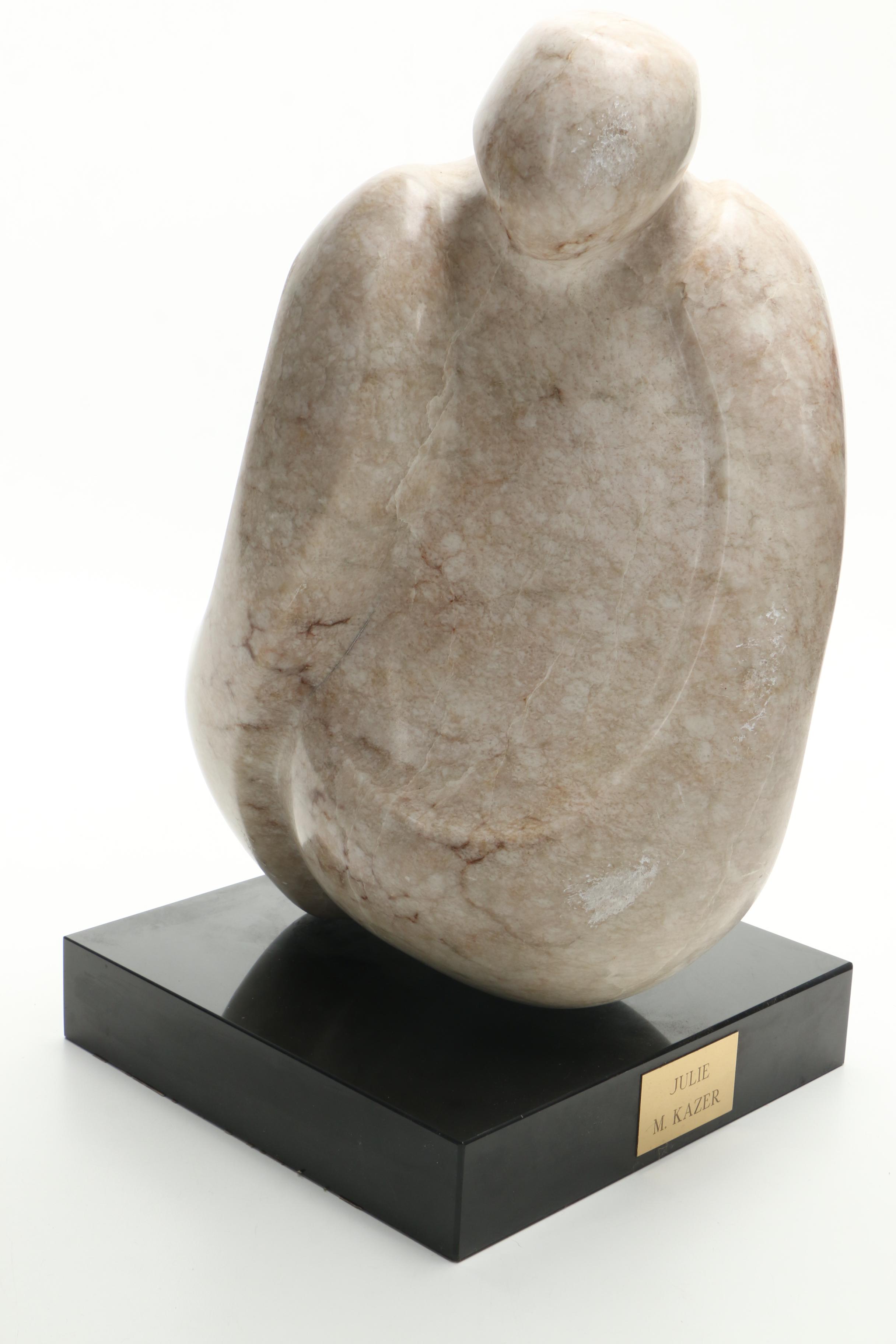 M. Kazer Marble Sculpture "Julie"