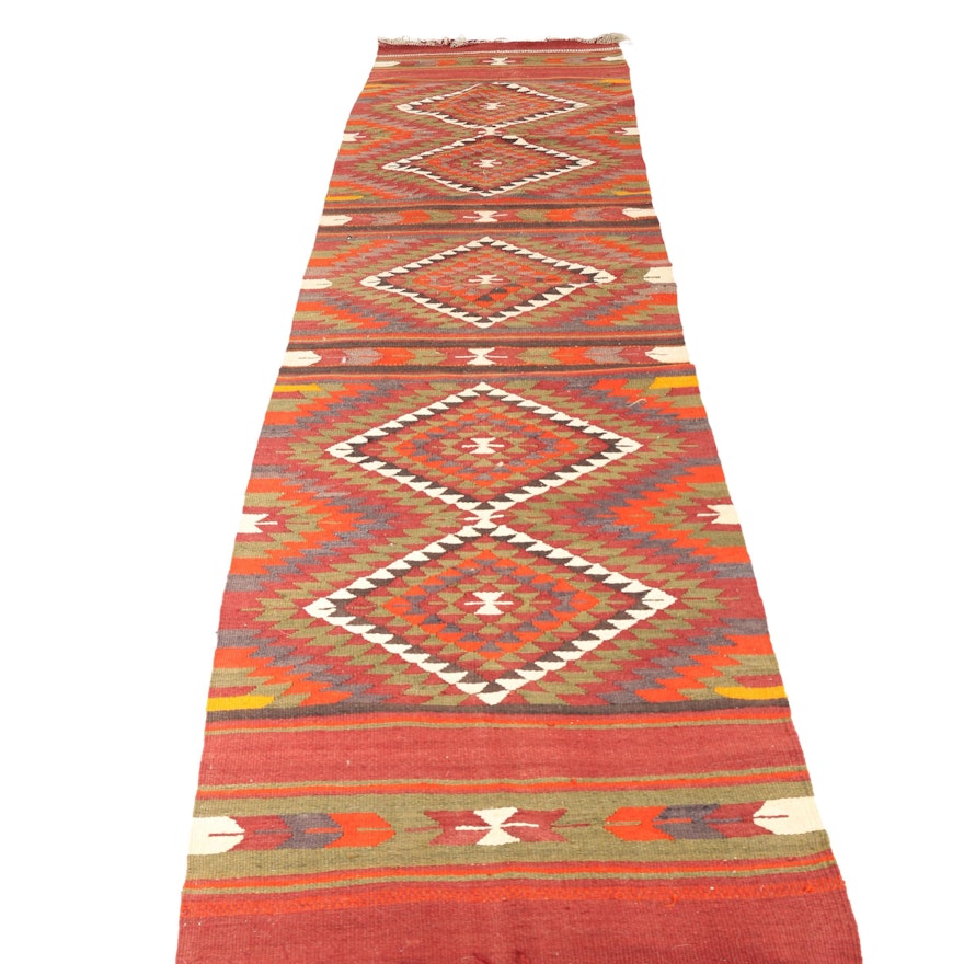 Handwoven Turkish Kilim Runner