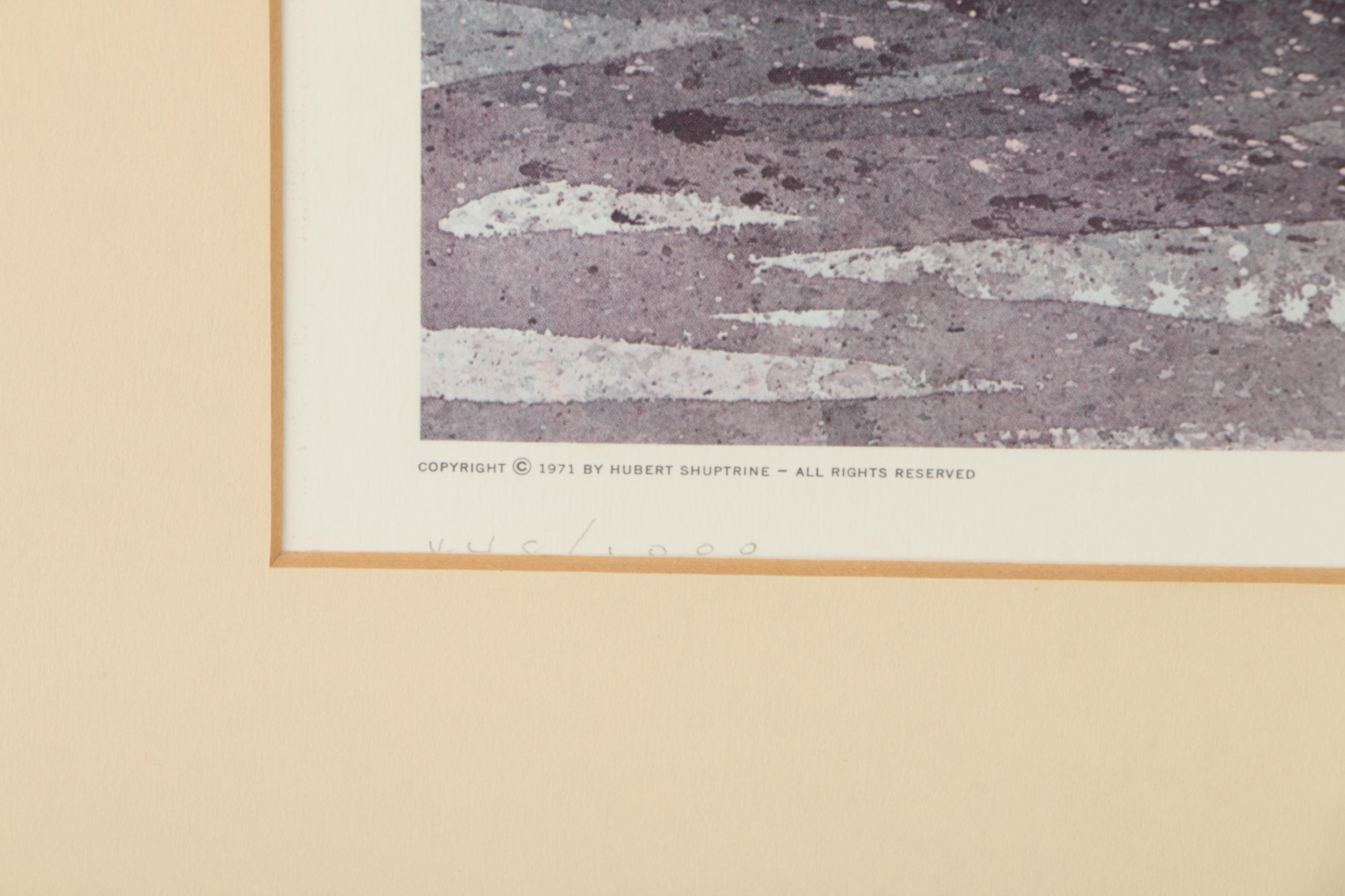 Hubert Shuptrine Limited Edition Offset Lithograph of a Coastal Scene