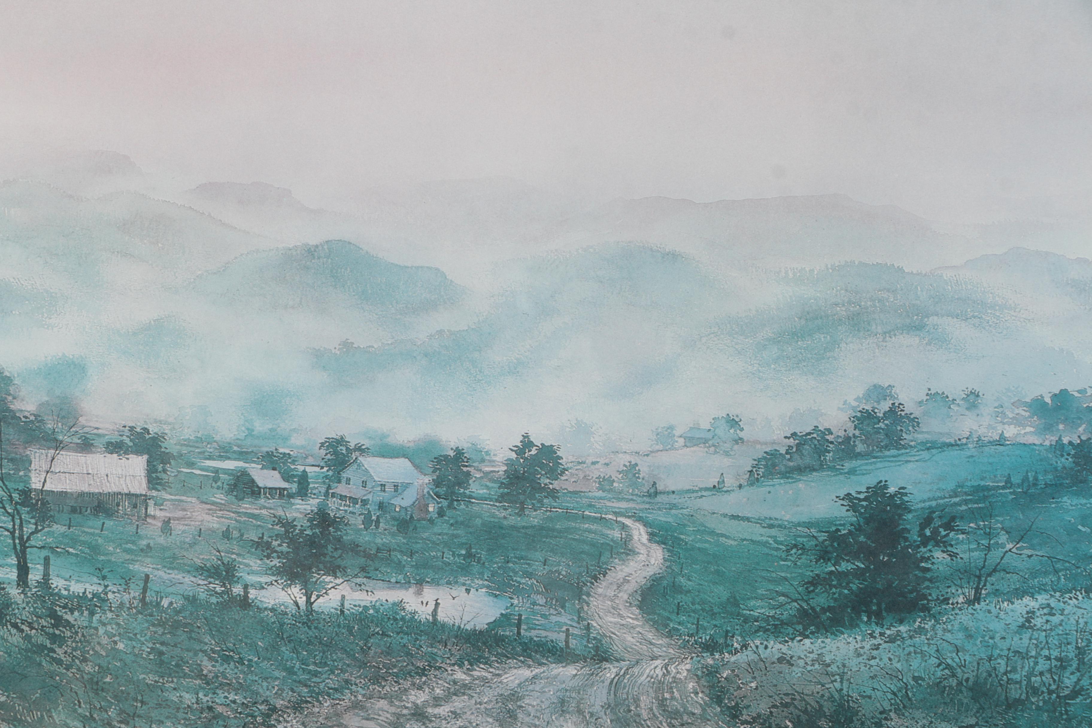 Offset Lithograph After Michael Sloan "Almost Home"