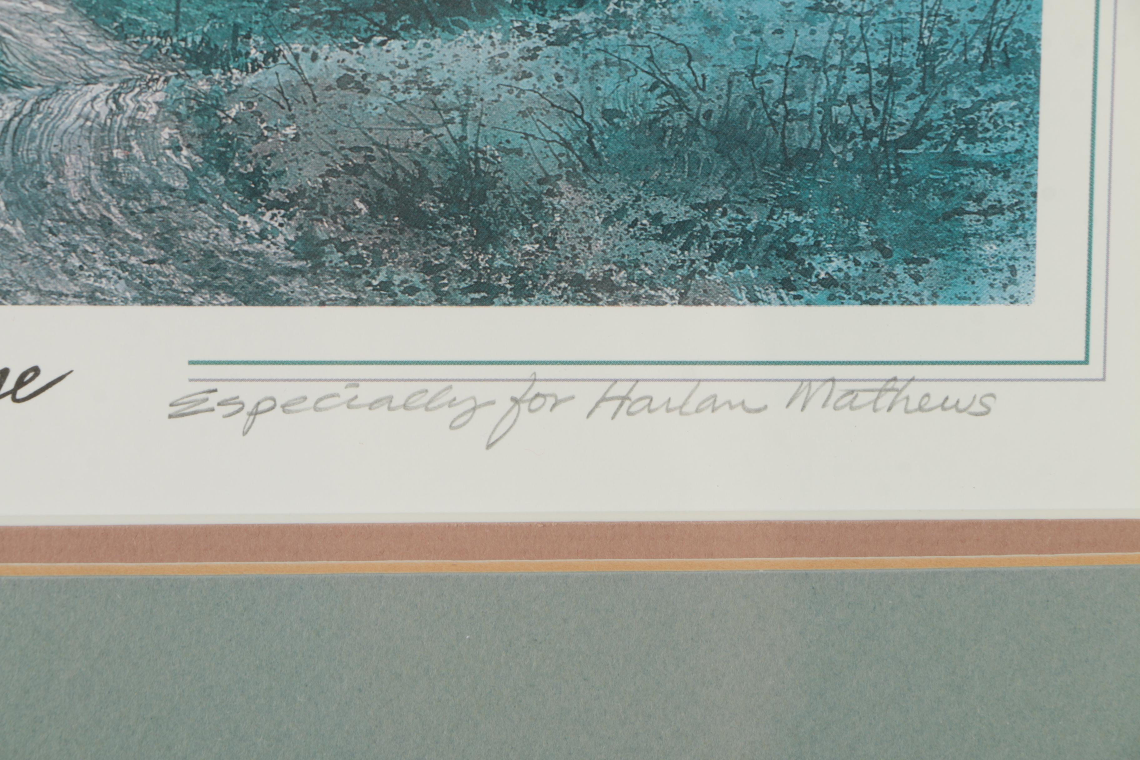 Offset Lithograph After Michael Sloan "Almost Home"