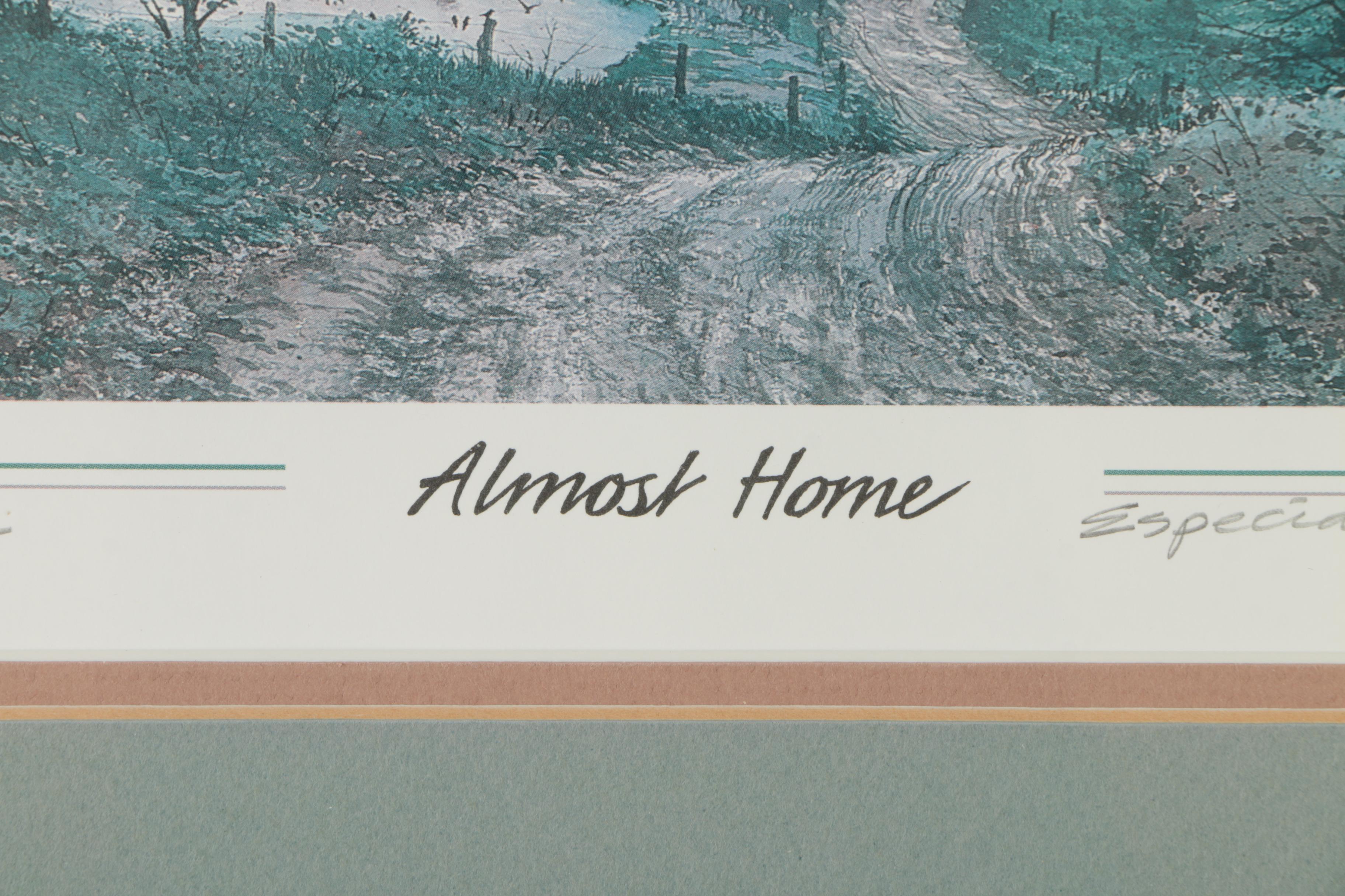 Offset Lithograph After Michael Sloan "Almost Home"