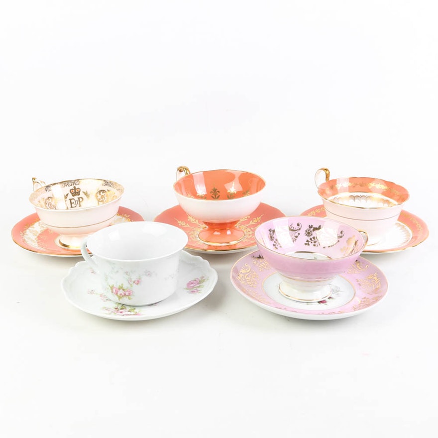 Tea Cup and Saucer Sets Featuring English Bone China
