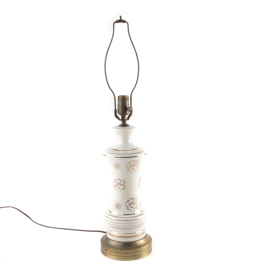 Brass and Ceramic Table Lamp