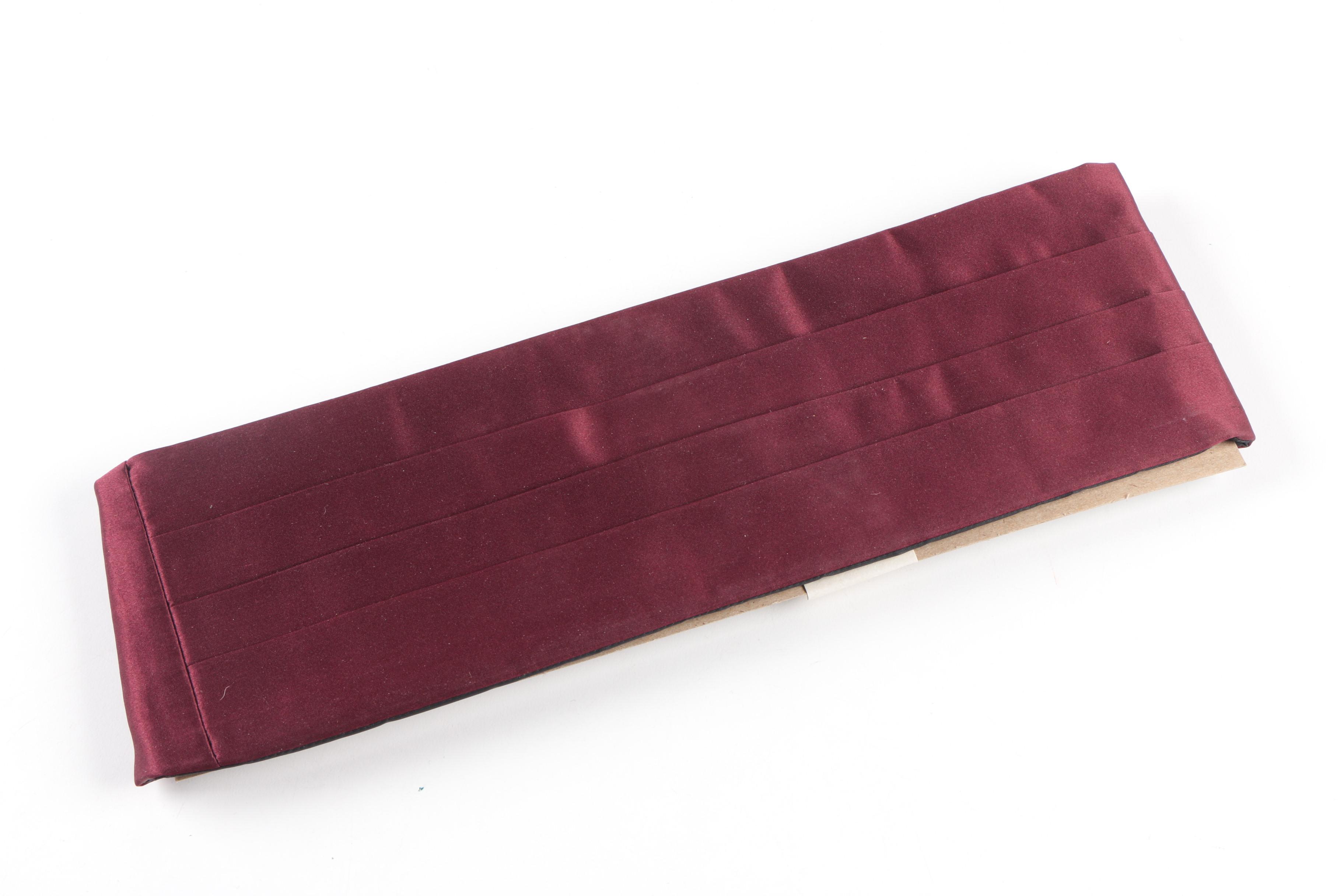 Tuxedo Accessories Including Silk Christian Dior Cummerbund