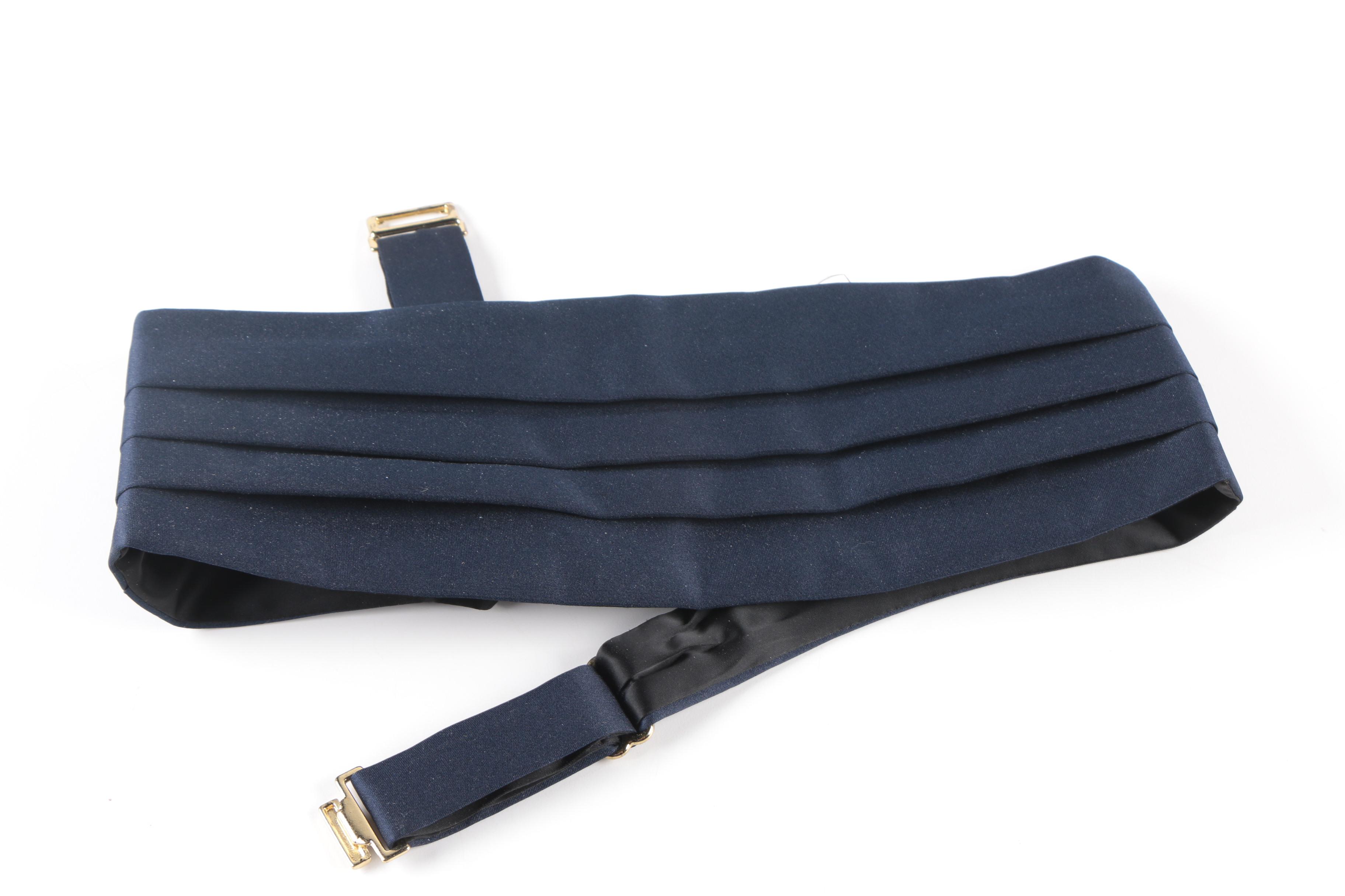 Tuxedo Accessories Including Silk Christian Dior Cummerbund