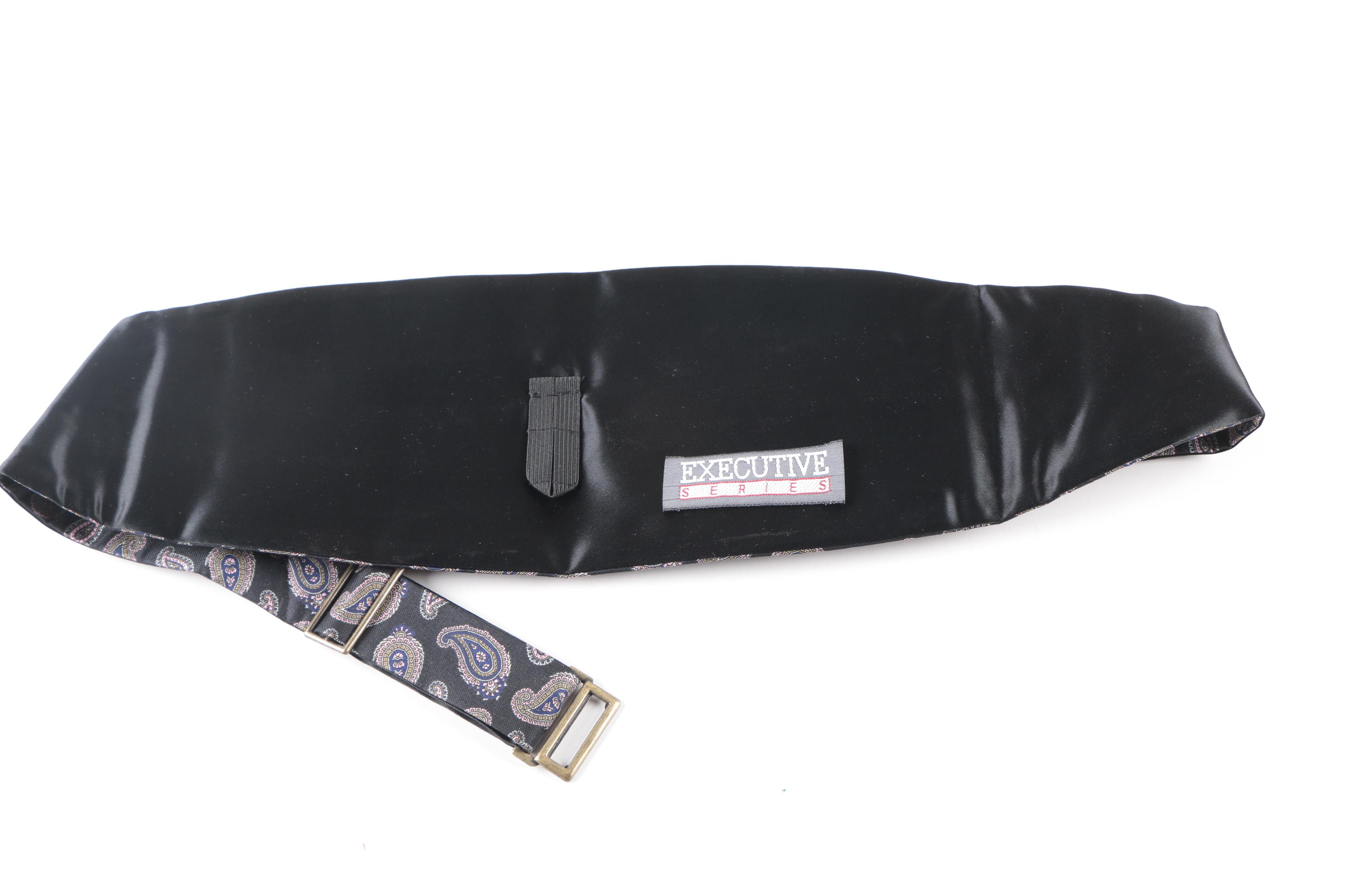 Tuxedo Accessories Including Silk Christian Dior Cummerbund