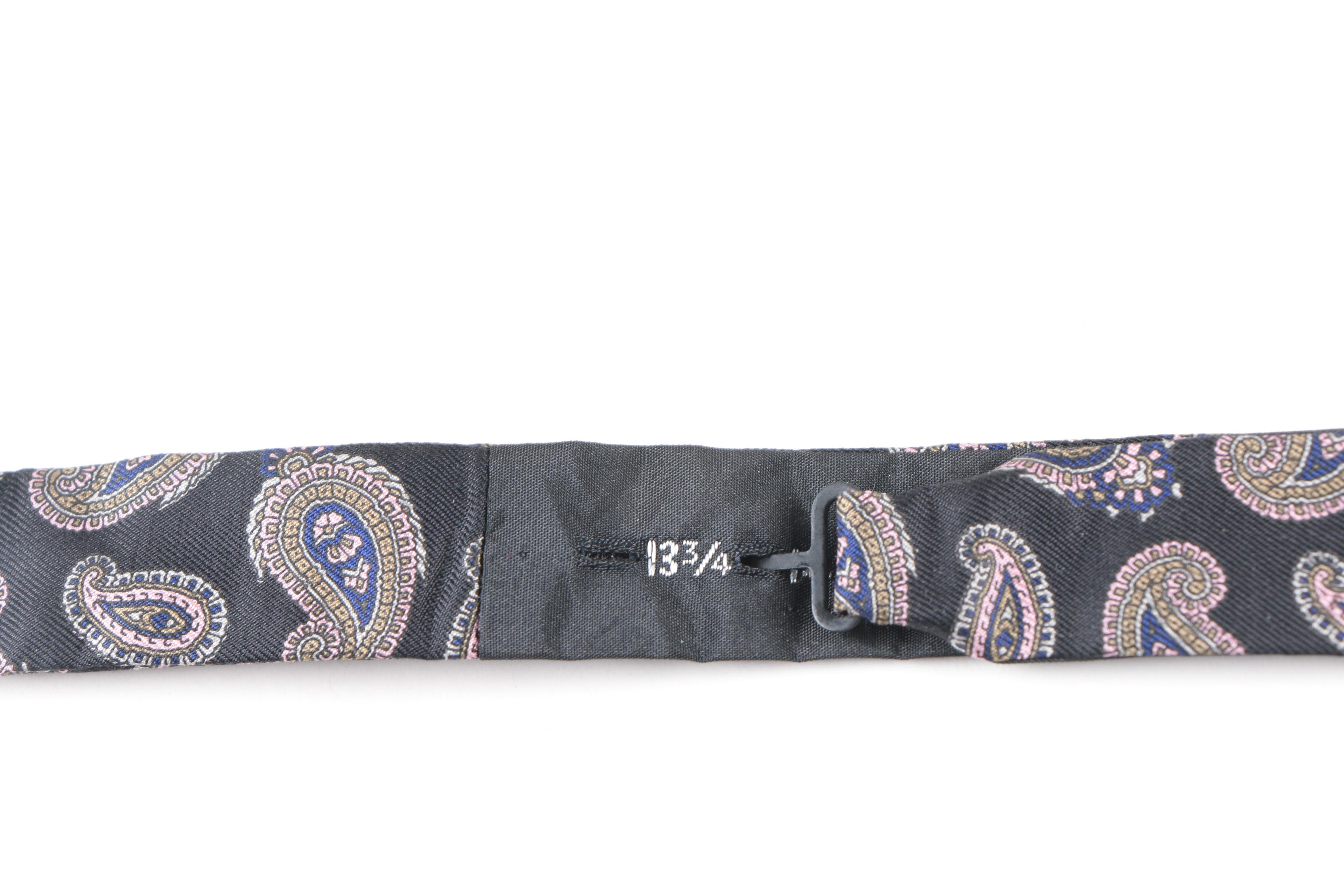 Tuxedo Accessories Including Silk Christian Dior Cummerbund