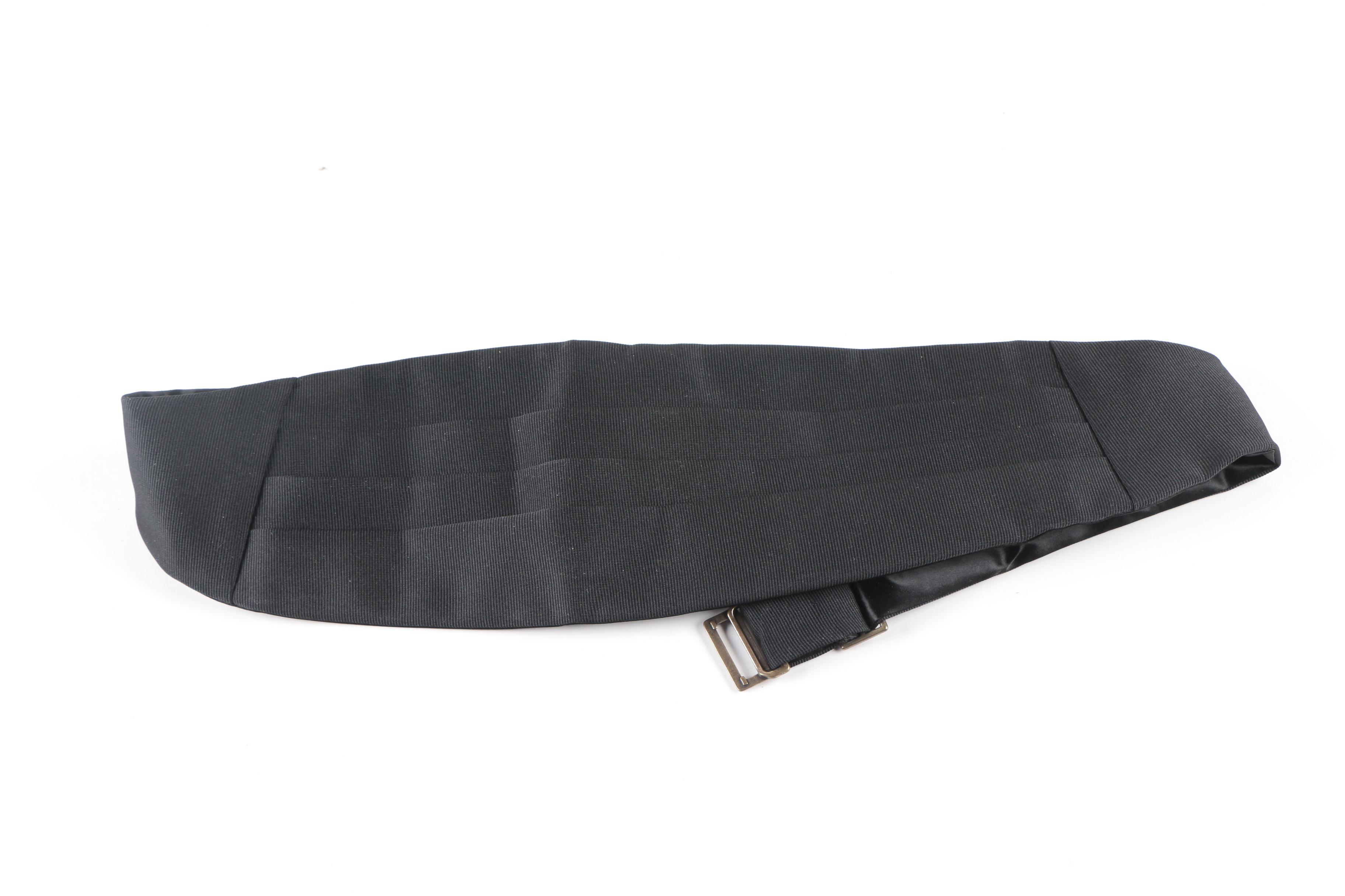 Tuxedo Accessories Including Silk Christian Dior Cummerbund