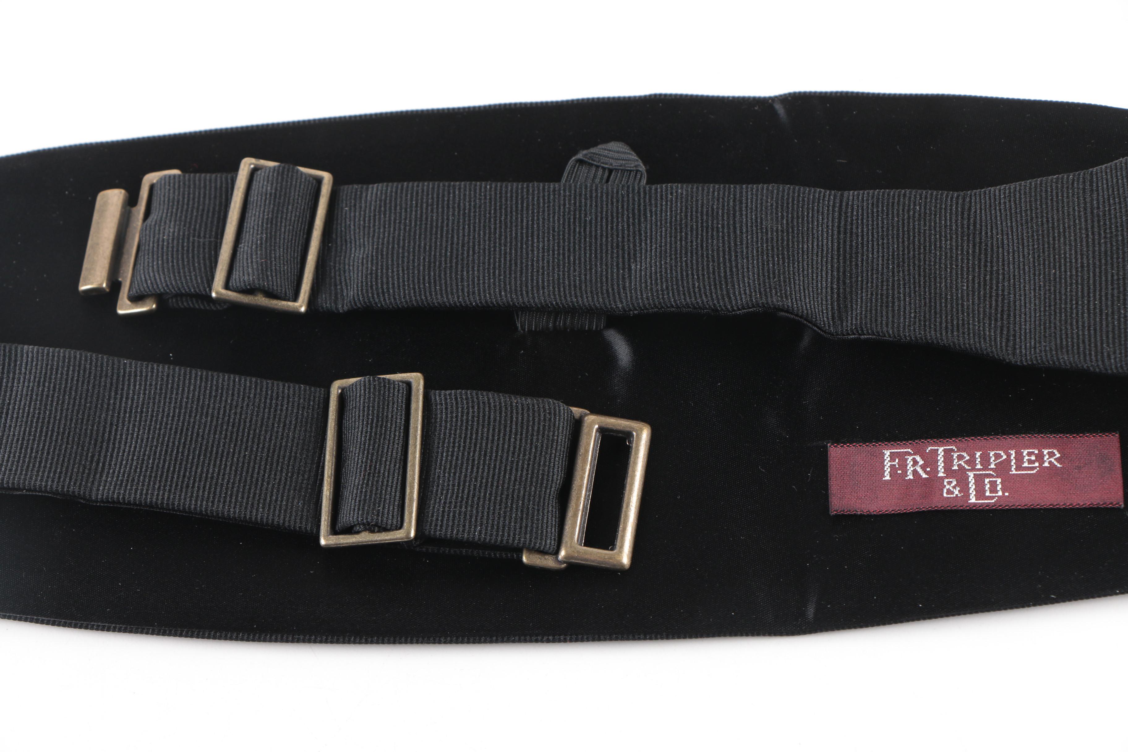 Tuxedo Accessories Including Silk Christian Dior Cummerbund