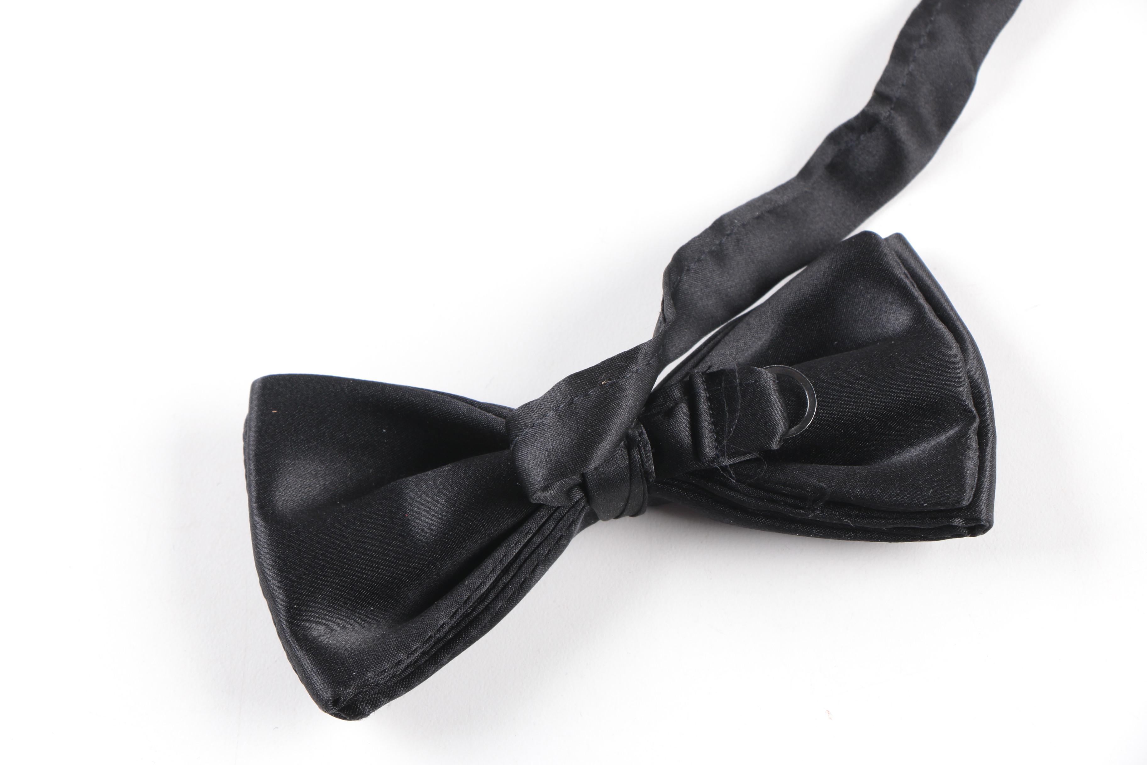 Tuxedo Accessories Including Silk Christian Dior Cummerbund