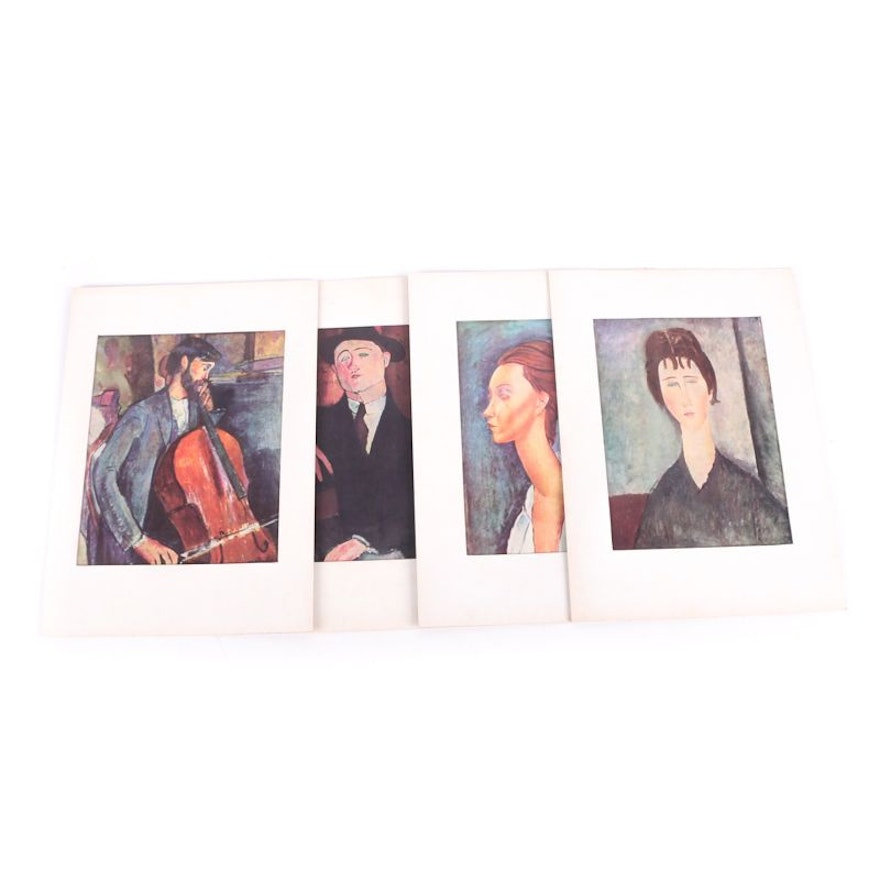 Grouping of Offset Lithographs on Paper After Modigliani
