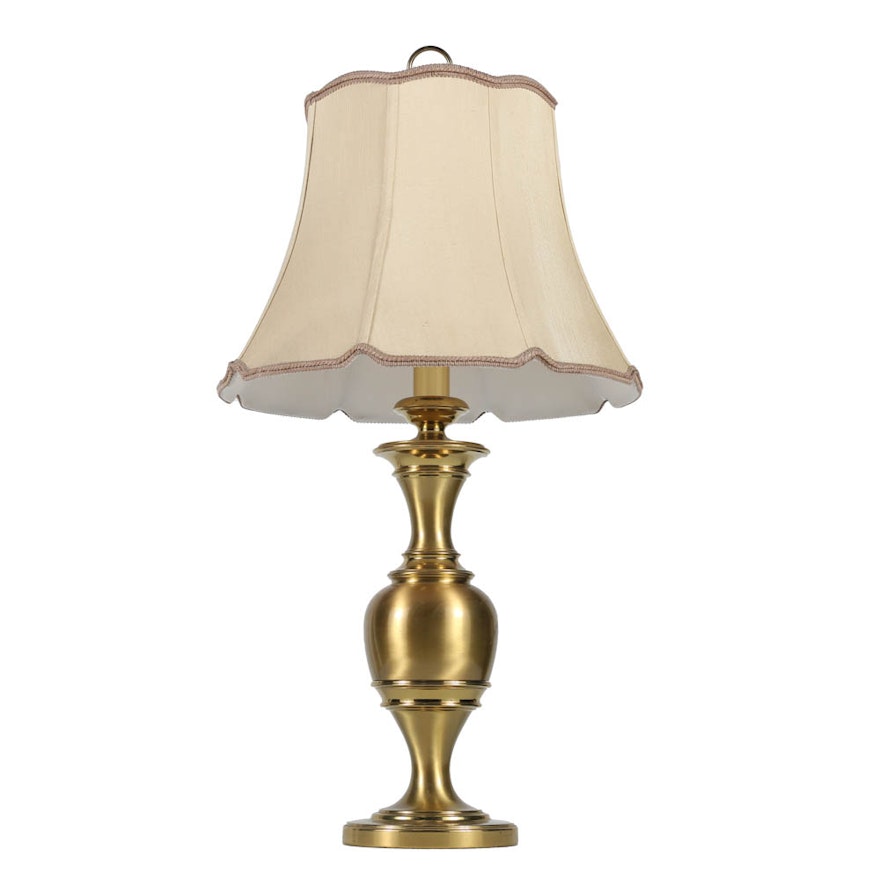 Brass Table Lamp and Shade