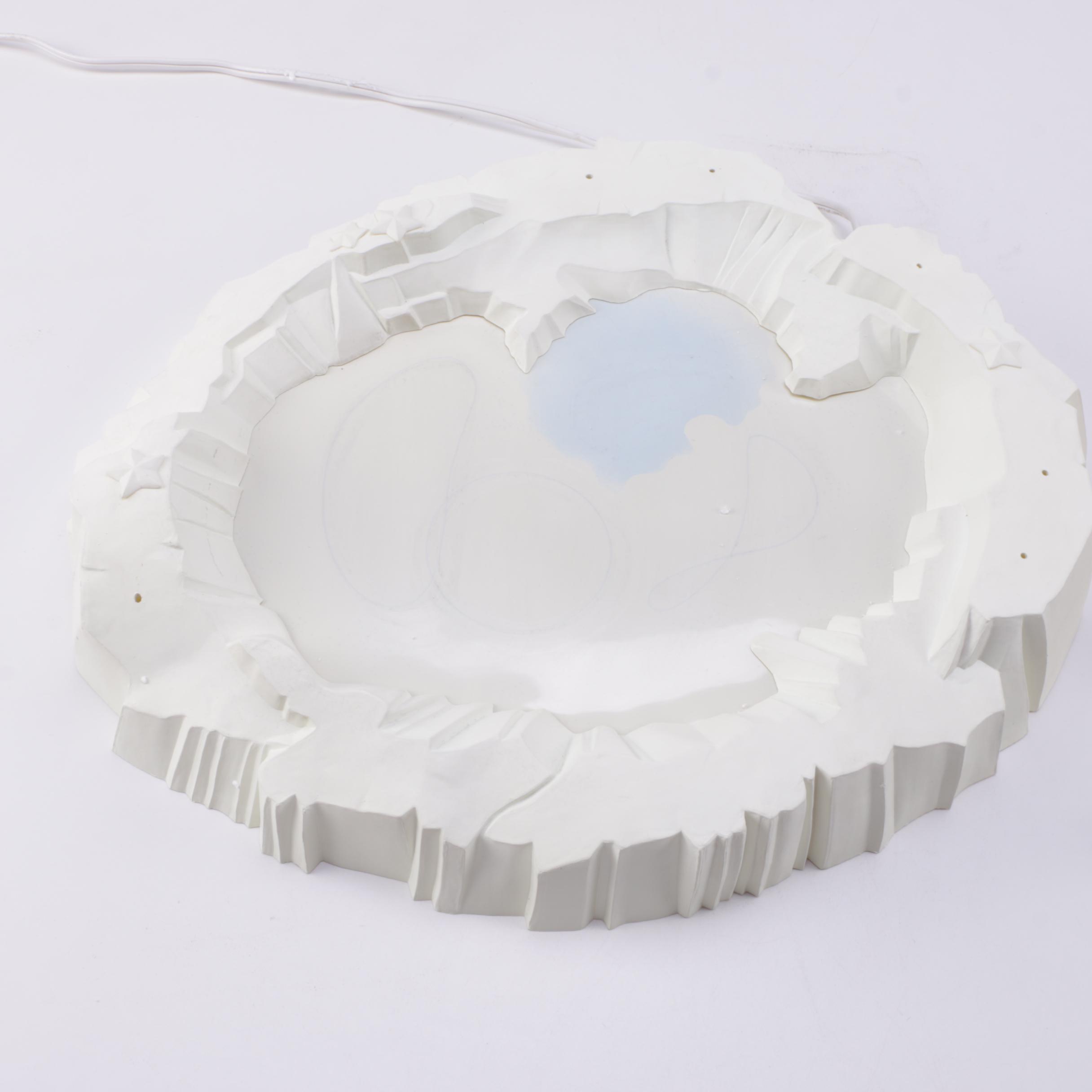 Pair of Department 56 "Snowbabies" Animated Skating Pond