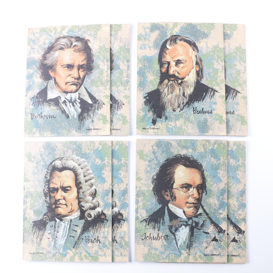 Mark Coomer Serigraphs of Famous Composers