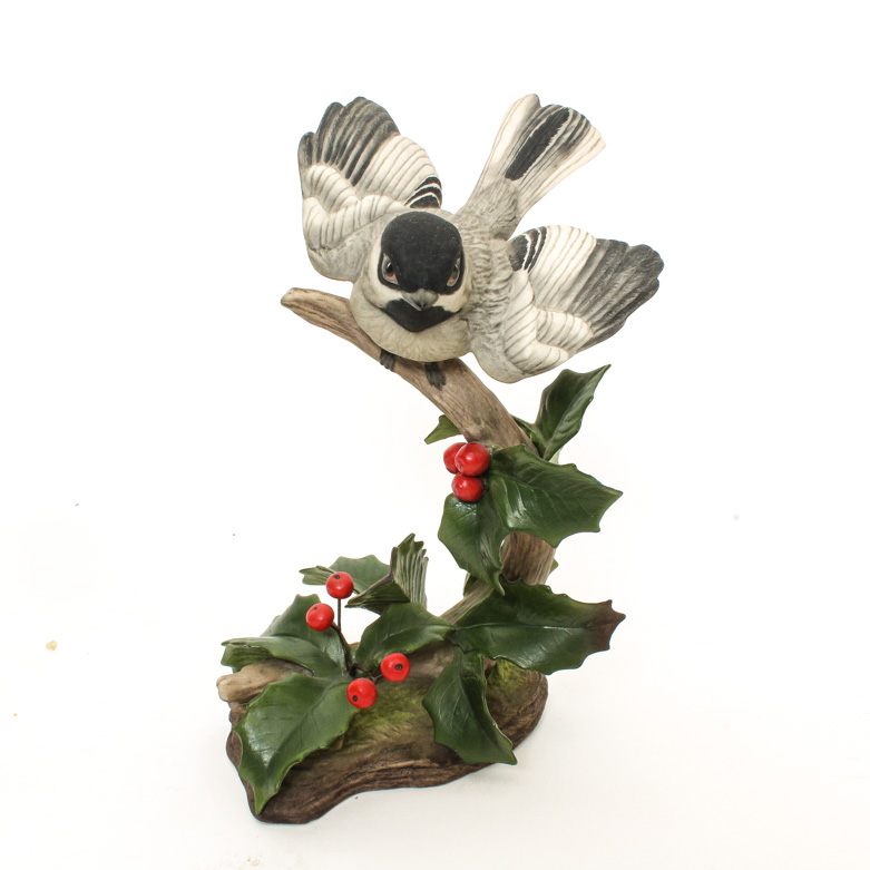 Boehm Limited Edition Porcelain Figurine "Black Capped Chickadee"
