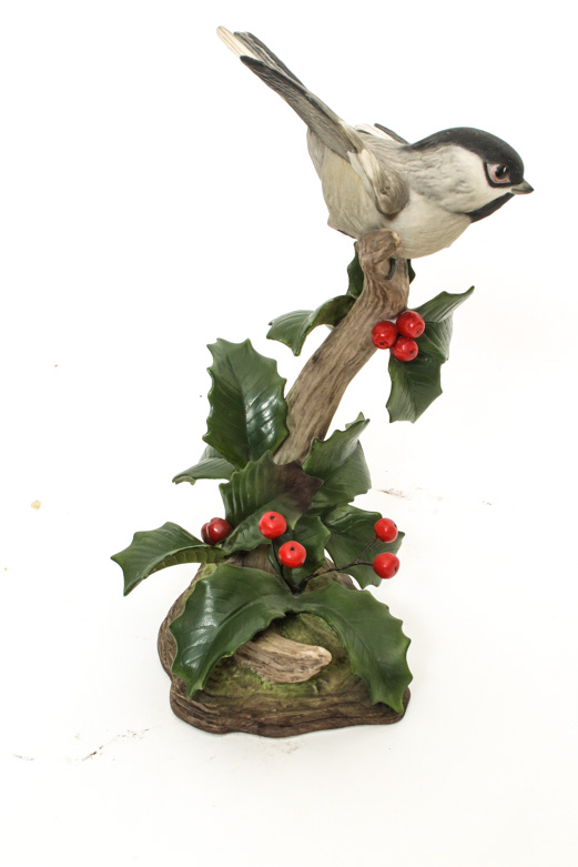 Boehm Limited Edition Porcelain Figurine "Black Capped Chickadee"