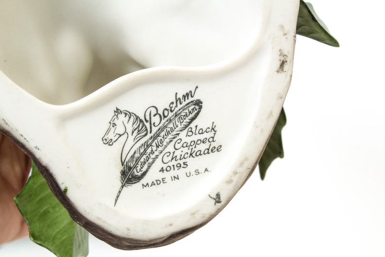 Boehm Limited Edition Porcelain Figurine "Black Capped Chickadee"