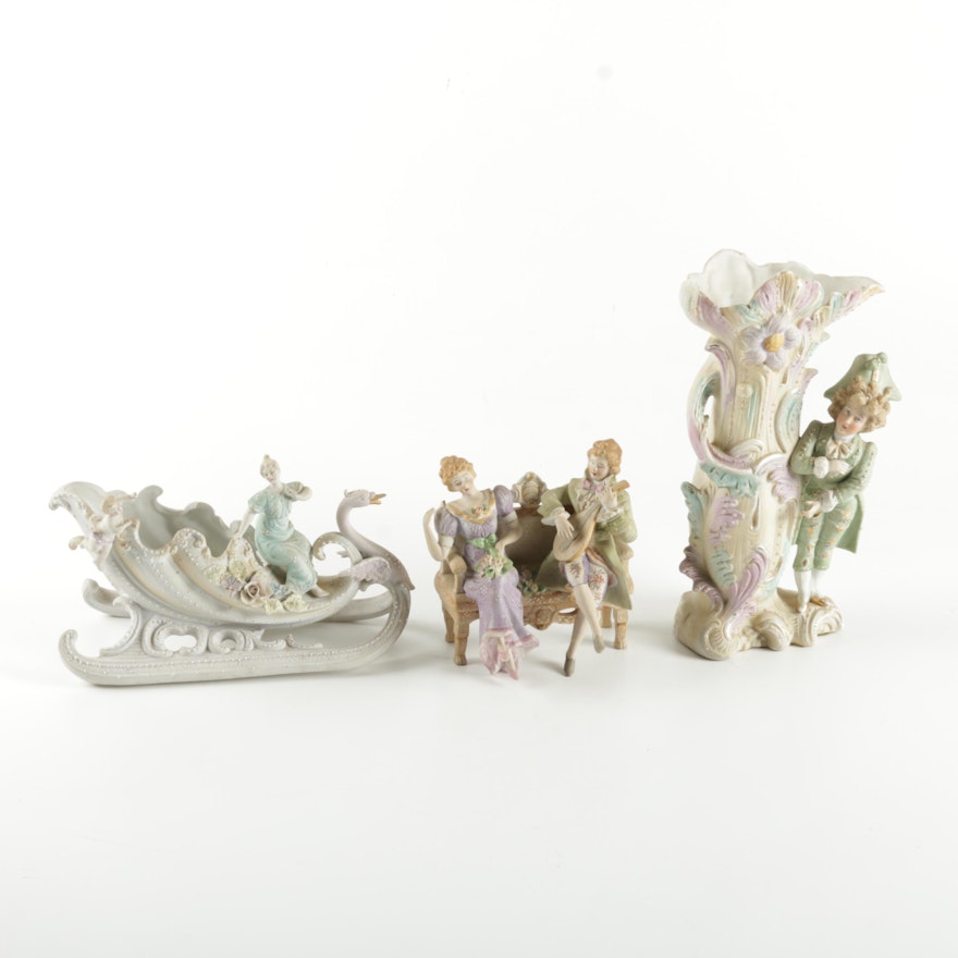 Bisque Figurines and Decor