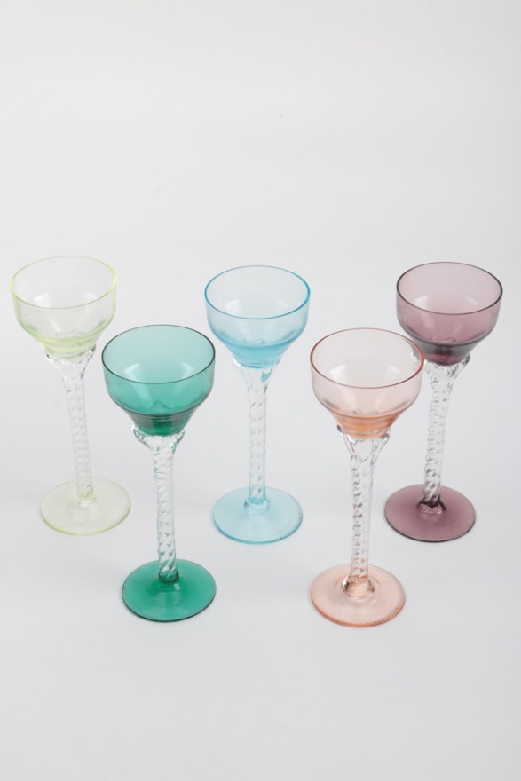 Colorful Hock Glasses