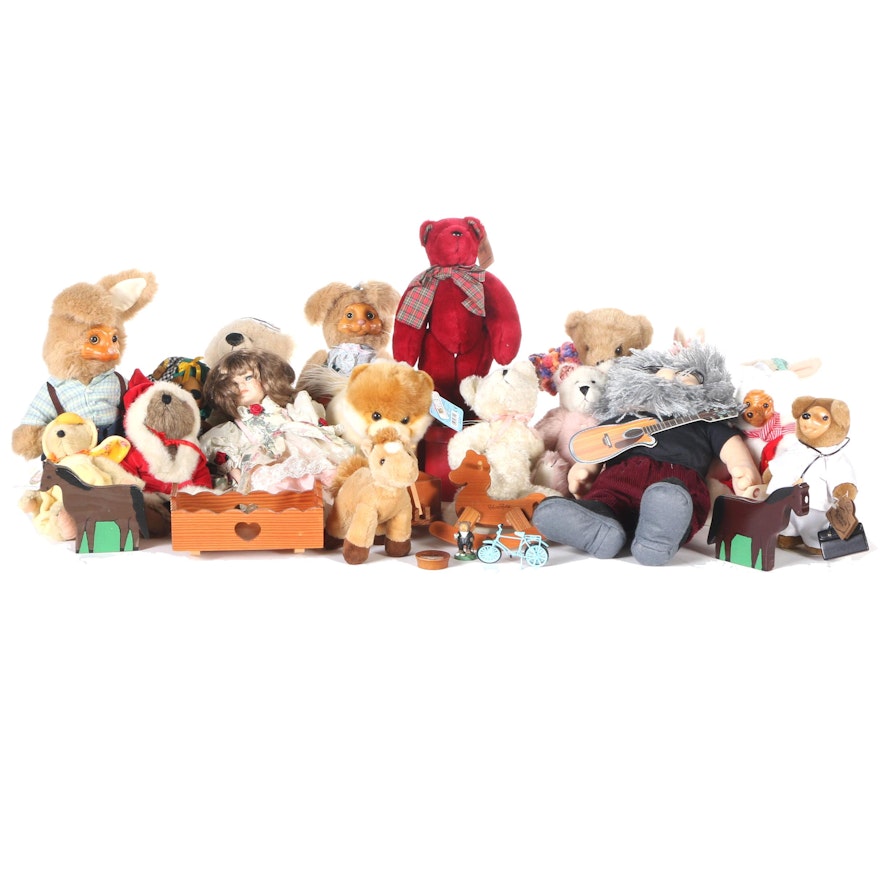 Large Assortment of Toys and Stuffed Animals