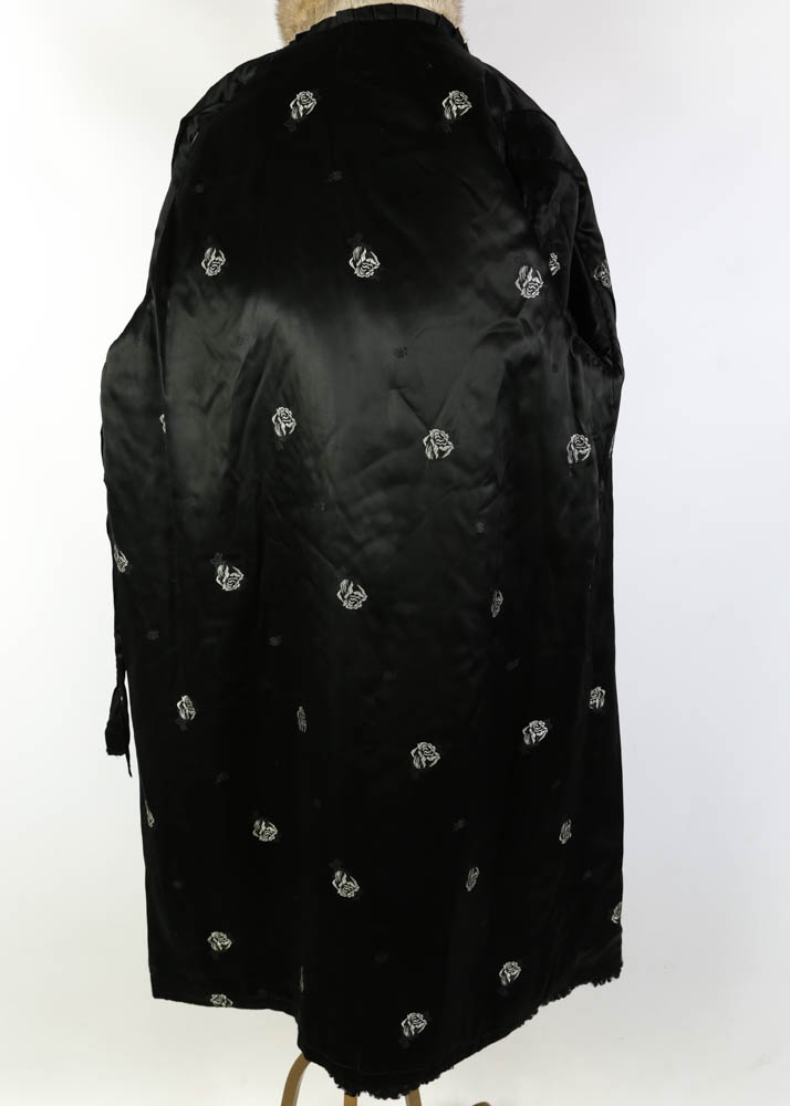 Vintage Persian Lamb Wool Coat with Mink Fur Collar