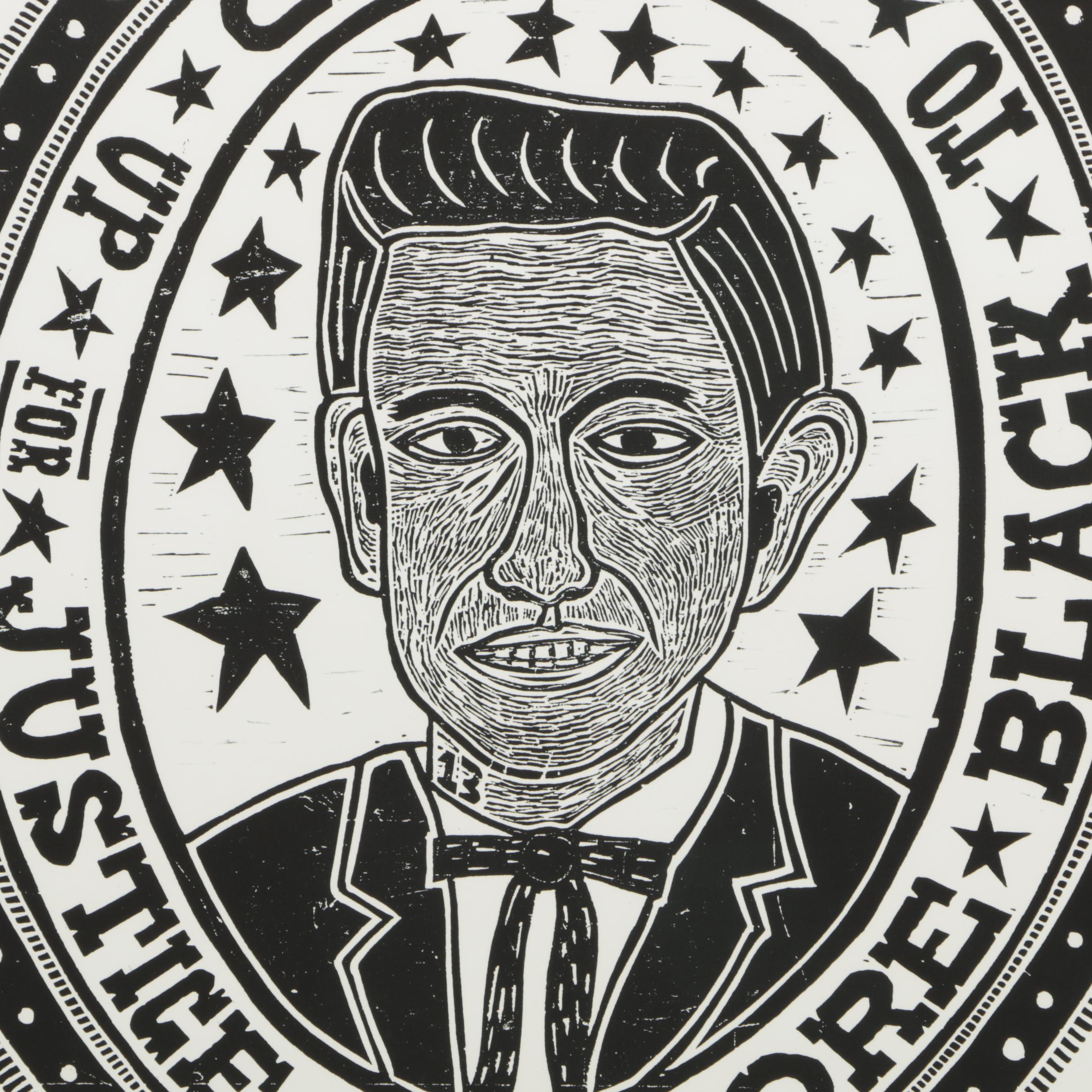 YeeHaw Letterpress Limited Edition Woodblock "Johnny Cash and the Tennessee Two"
