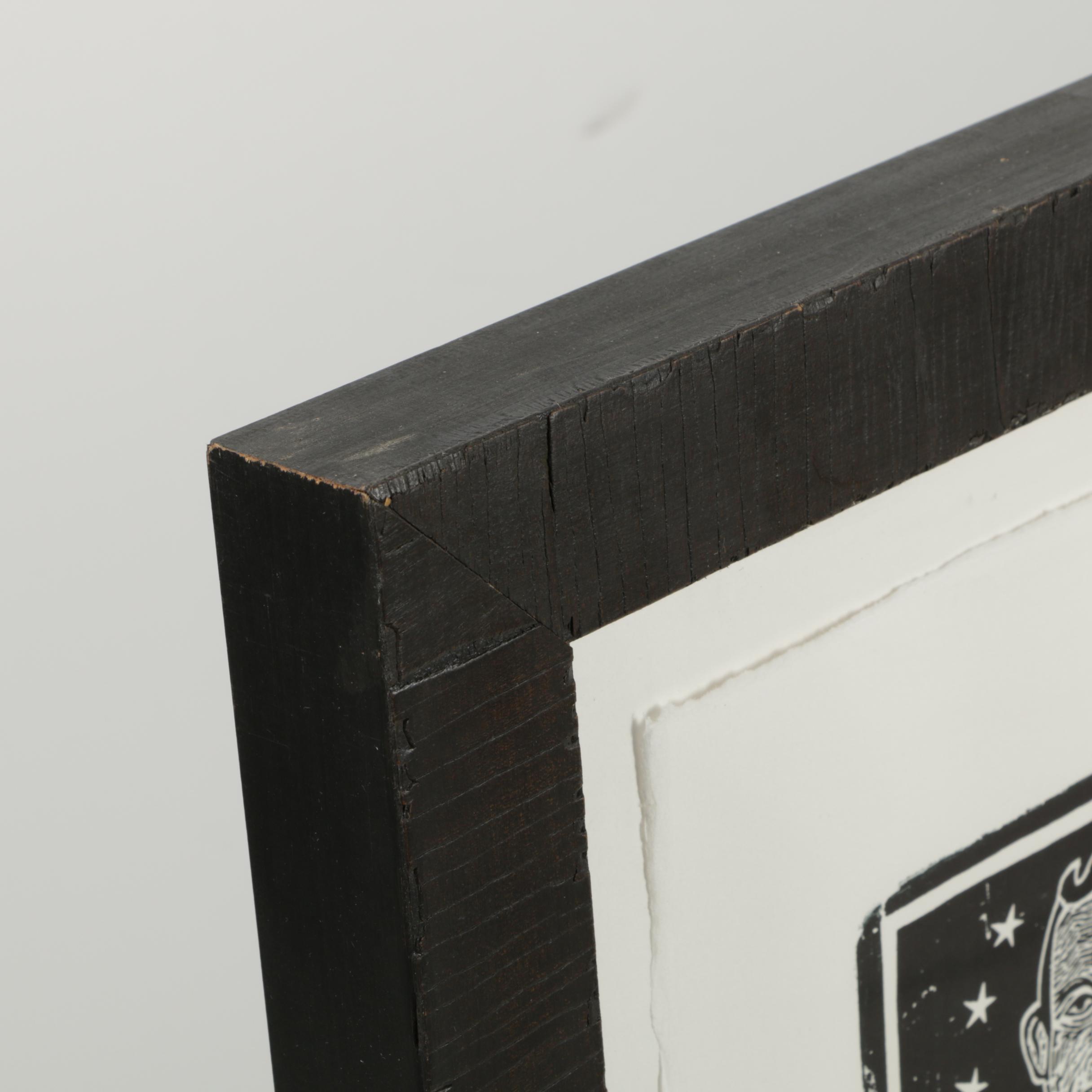 YeeHaw Letterpress Limited Edition Woodblock "Johnny Cash and the Tennessee Two"