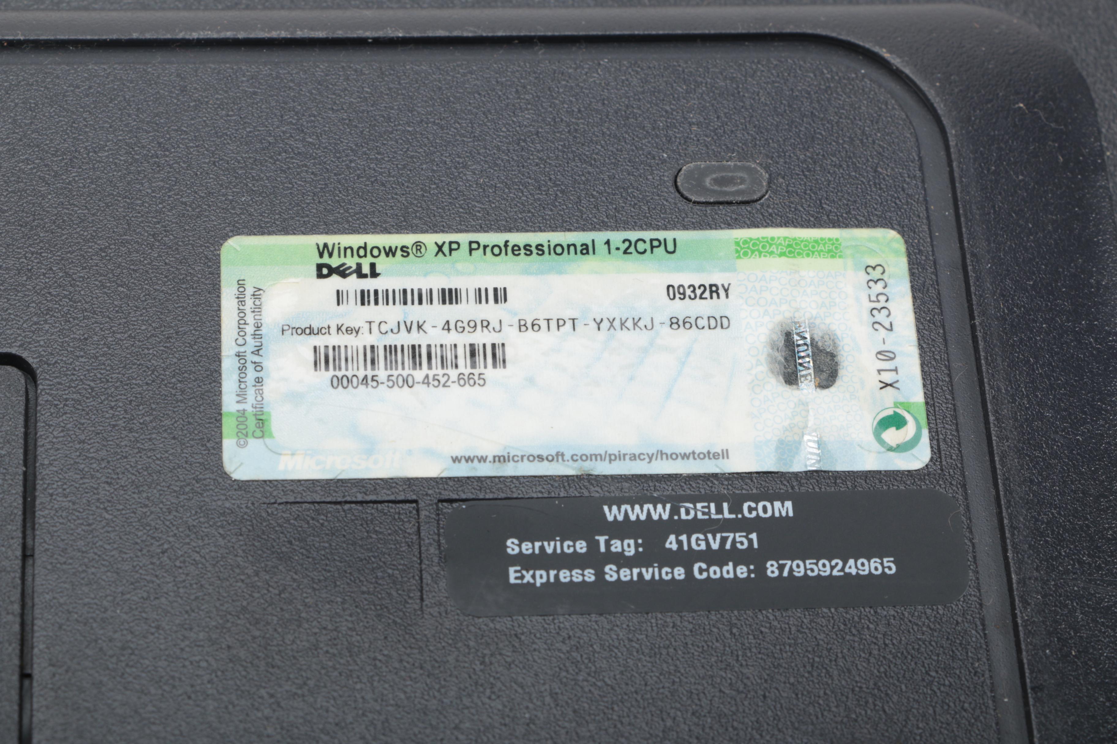 Dell Windows XP Professional Computer