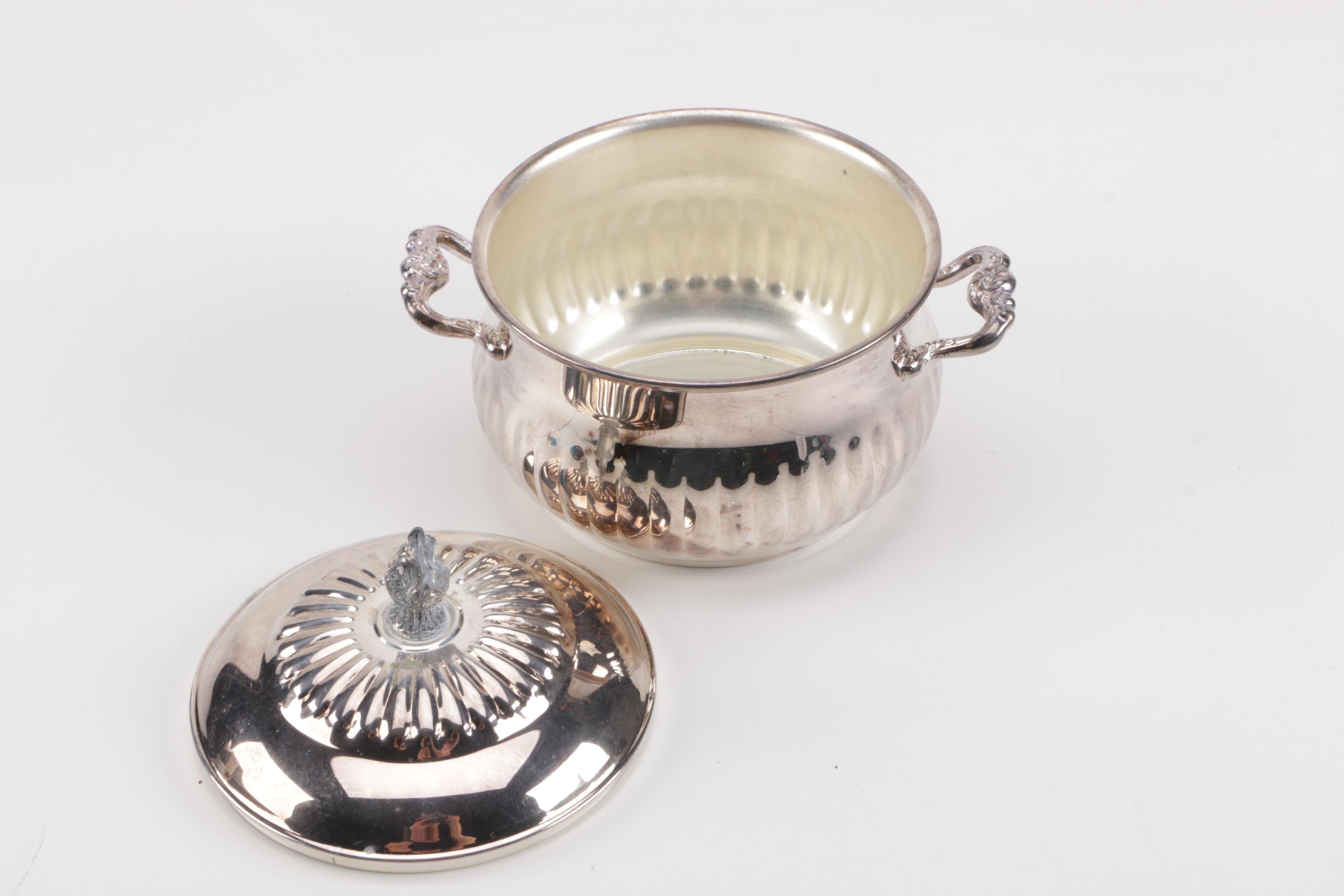 Wm. Rogers Silver Plate Tray and Additional Silver Plate Serveware