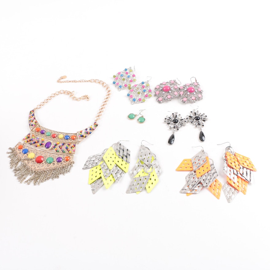 Assortment of Colorful Contemporary Jewelry