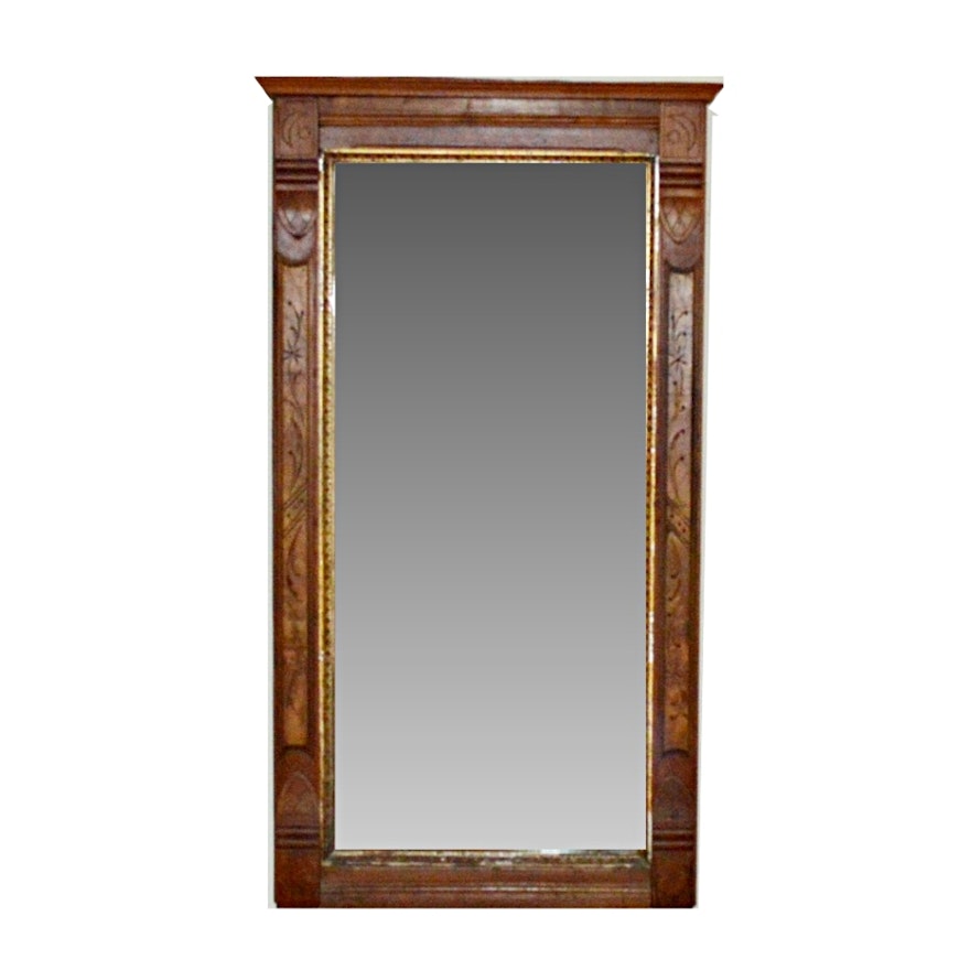 Late 19th Century Victorian Eastlake Wall Mirror