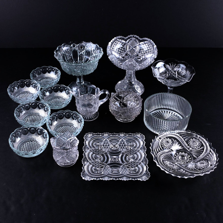 Generous Collection of Glass Serveware