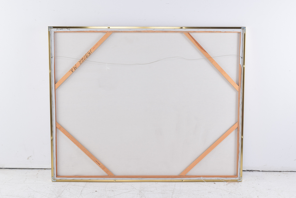 Lee Reynolds Acrylic Painting of a Flowering Cactus