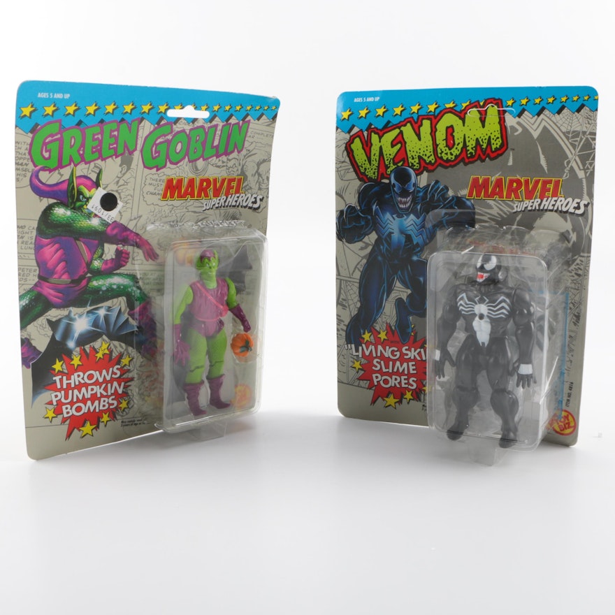 "Marvel Superheroes" Green Goblin and Venom Action Figures Mint