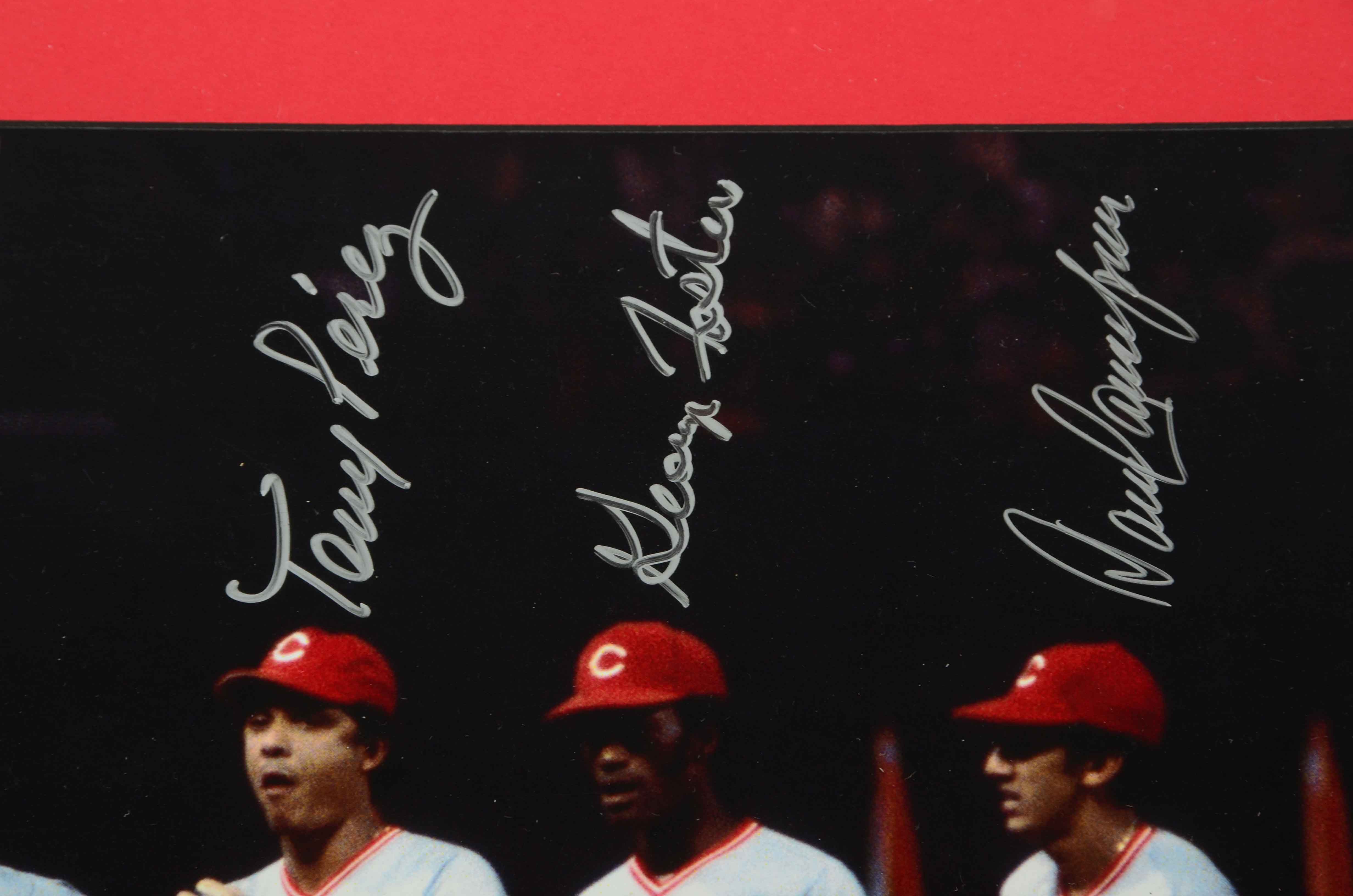 "Great Eight" Signed 1975-1976 Reds Team Framed Photo