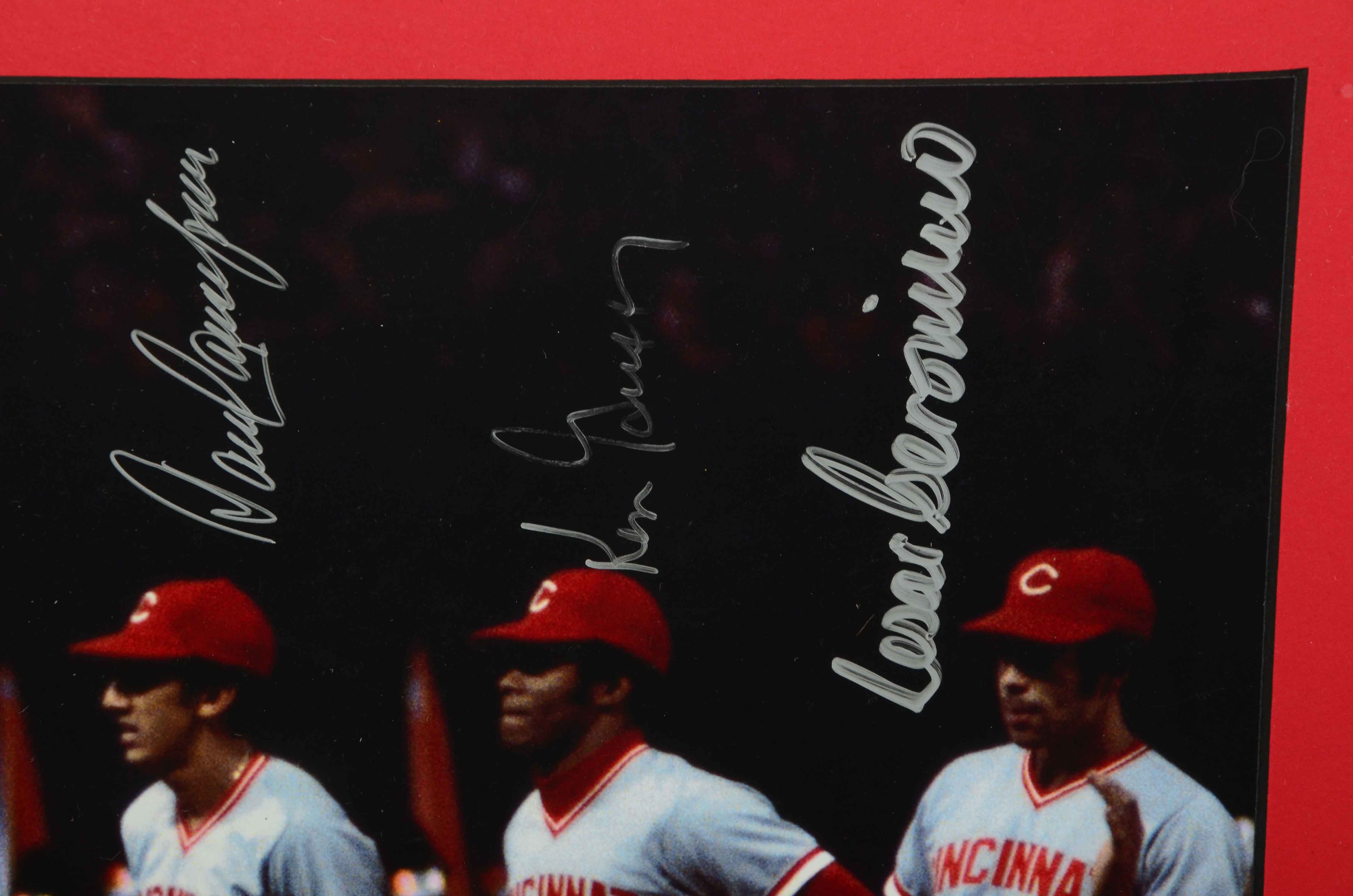 "Great Eight" Signed 1975-1976 Reds Team Framed Photo