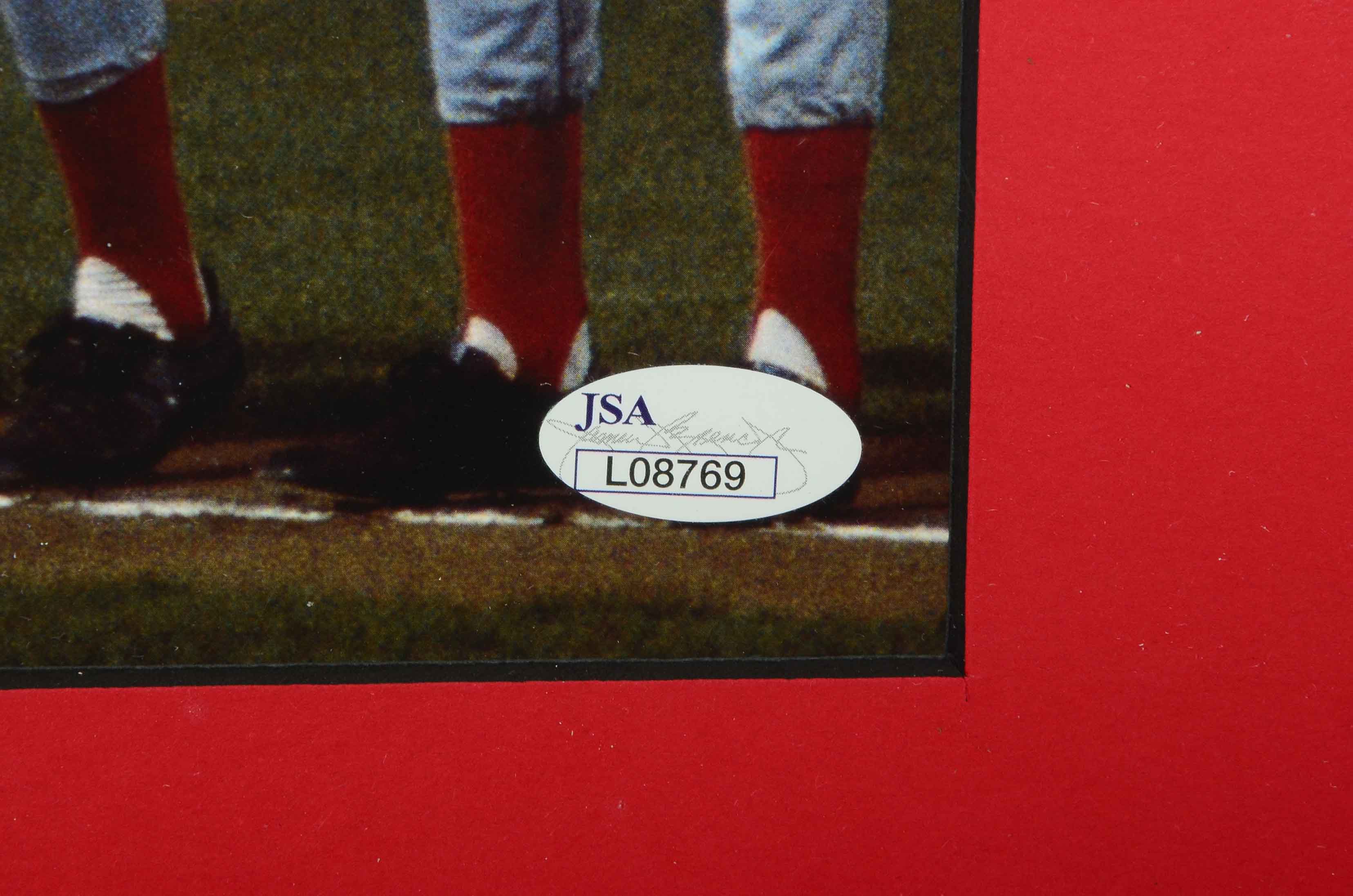 "Great Eight" Signed 1975-1976 Reds Team Framed Photo