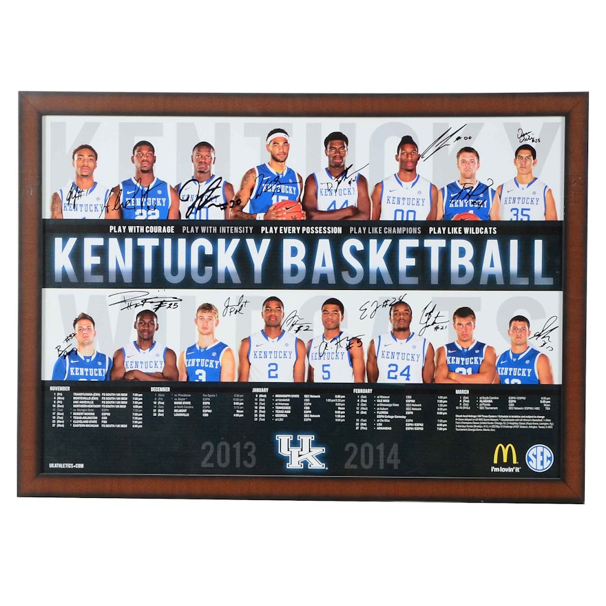 Kentucky Men's Basketball Signed Display